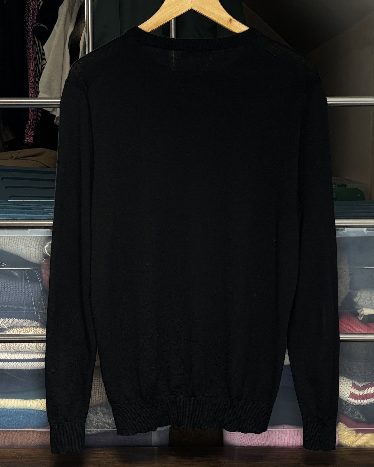 Suitsupply Suitsupply Black Pure Wool Sweater Pullover Luxury Old Money Size US M / EU 48-50 / 2 - 4 Thumbnail