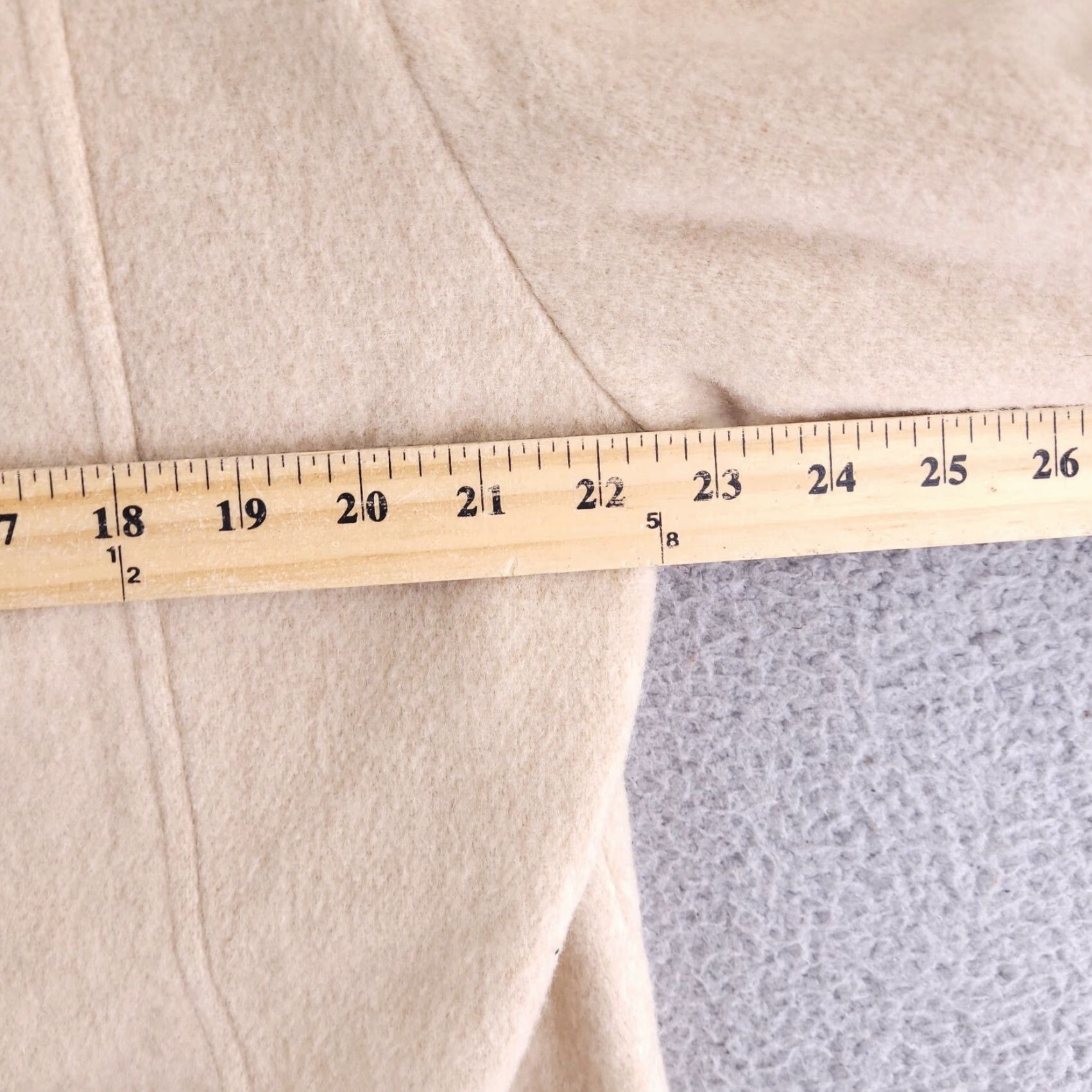 Vintage Cabin Creek Coat Womens 12 Wool Overcoat Trench Long Beige Brown Size XL / US 12-14 / IT 48-50 - 6 Thumbnail