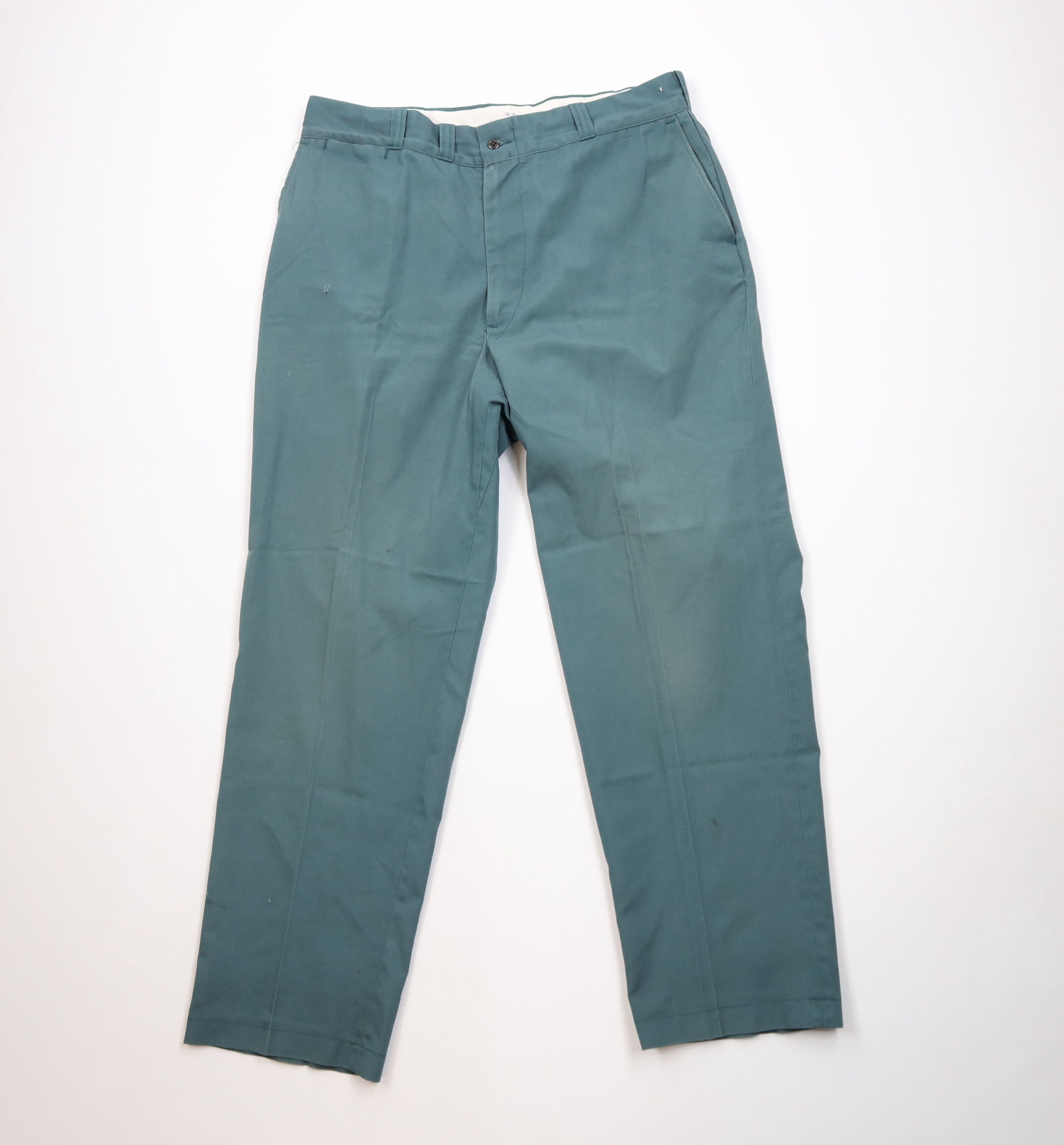 Big Mac Vintage 60s 70s Big Mac Workwear Mechanic Pants Green USA Size US 36 / EU 52 - 1 Thumbnail