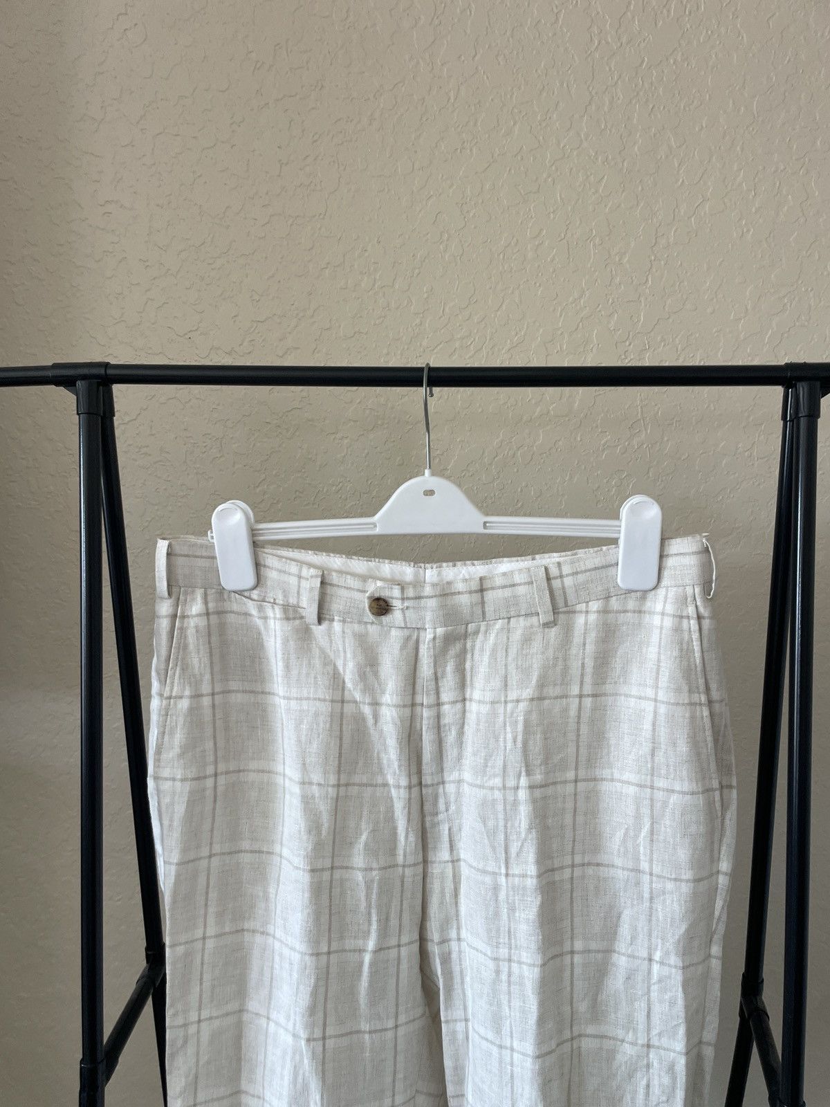 Suitsupply Brescia Model FF linen trousers Size US 35 - 2 Thumbnail