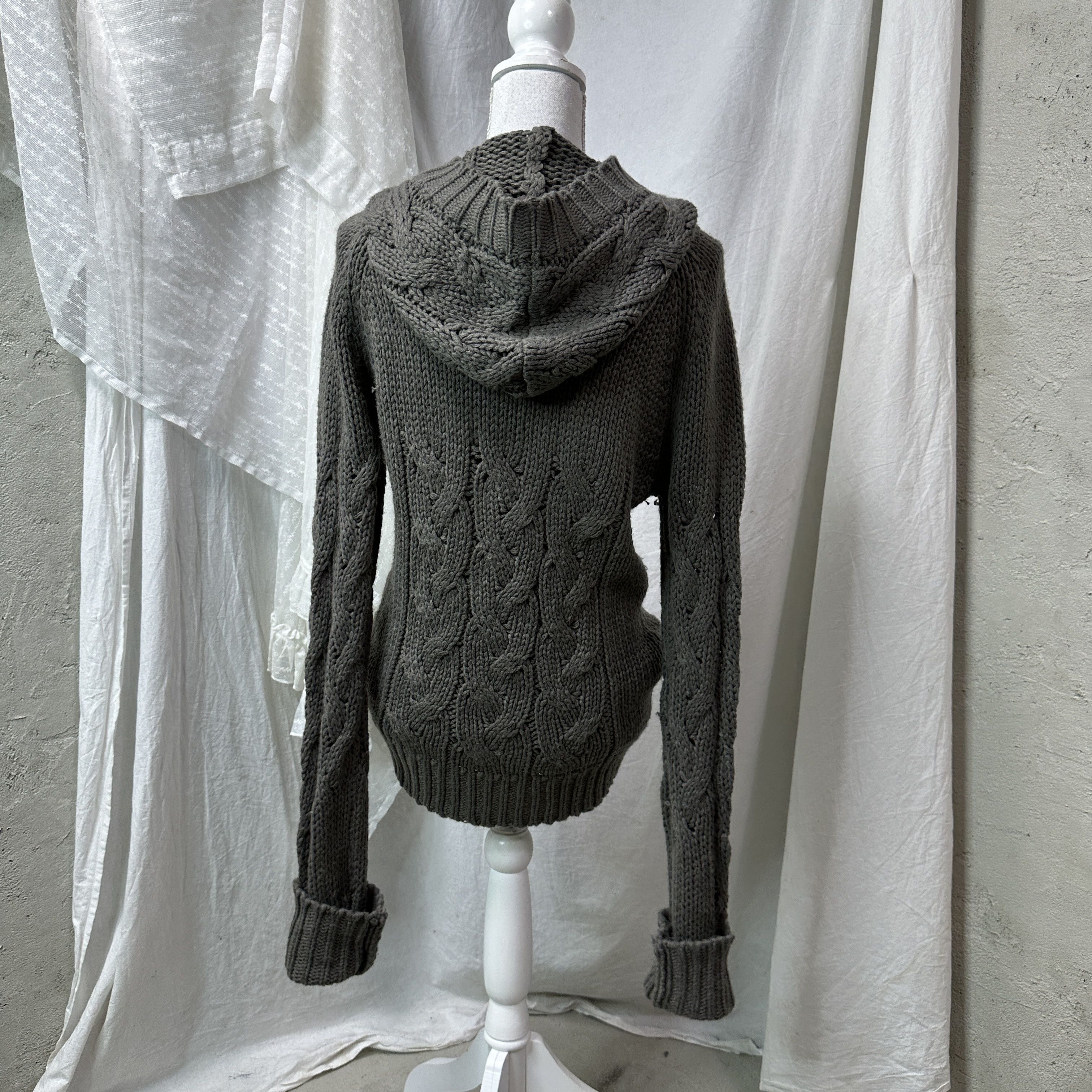 Vintage Vintage Hoodie Buttoned Grunge Sweater Y2K Size M / US 6-8 / IT 42-44 - 3 Thumbnail