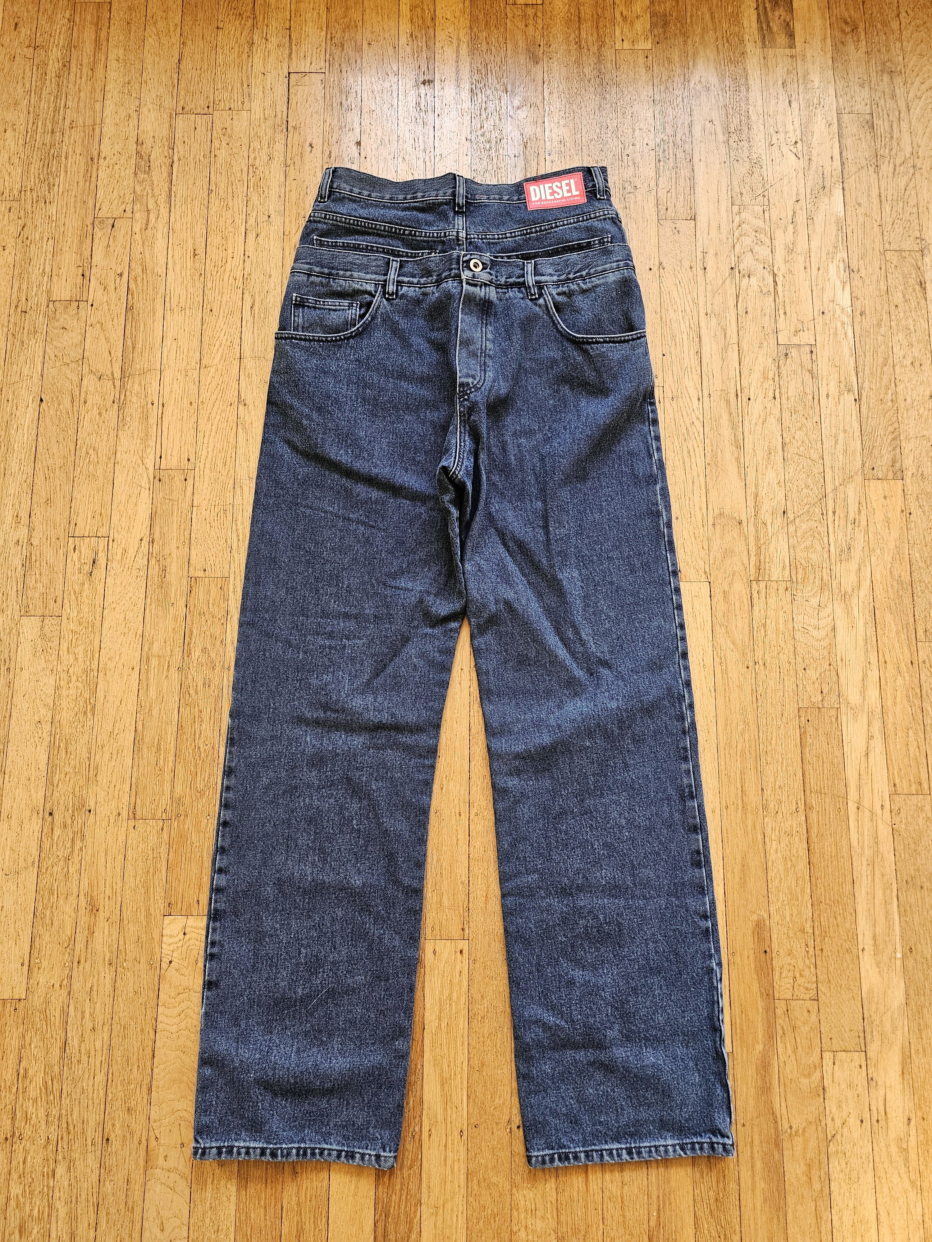 Diesel Shayne Oliver Double Waist Jeans Size US 32 / EU 48 - 2 Thumbnail
