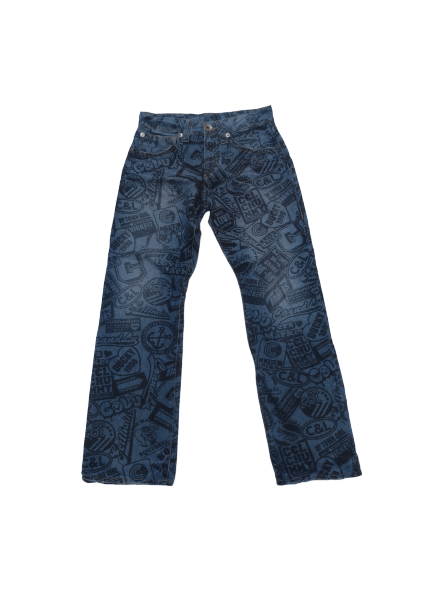 image of Avant Garde x Hysteric Glamour Overprint Denim By Co And Lu, Men's (Size 31)