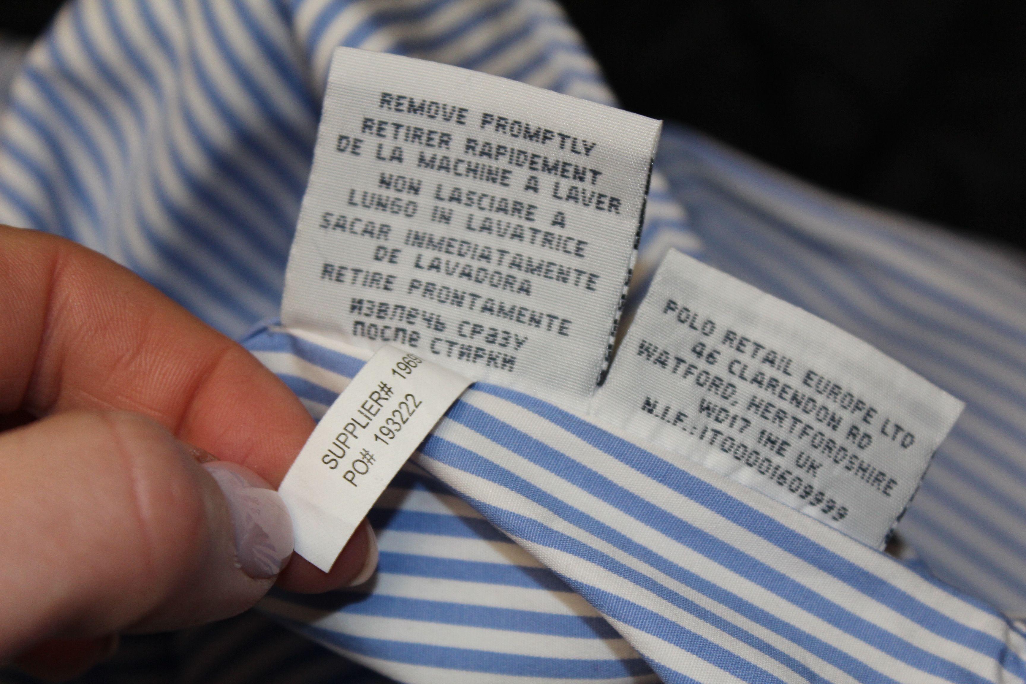 Polo Ralph Lauren RALPH LAUREN Long Sleeve Purple Striped Shirt Size US L / EU 52-54 / 3 - 11 Thumbnail