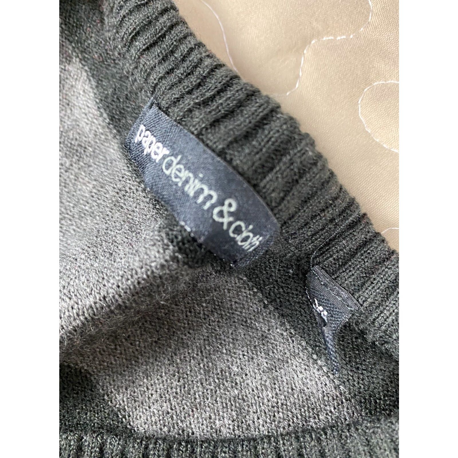 Denime VINTAGE Paper Denim & Cloth Striped V-Neck Pullover Sweater Shirt Mens XL Gray-Black Pullover Size US XL / EU 56 / 4 - 5 Thumbnail