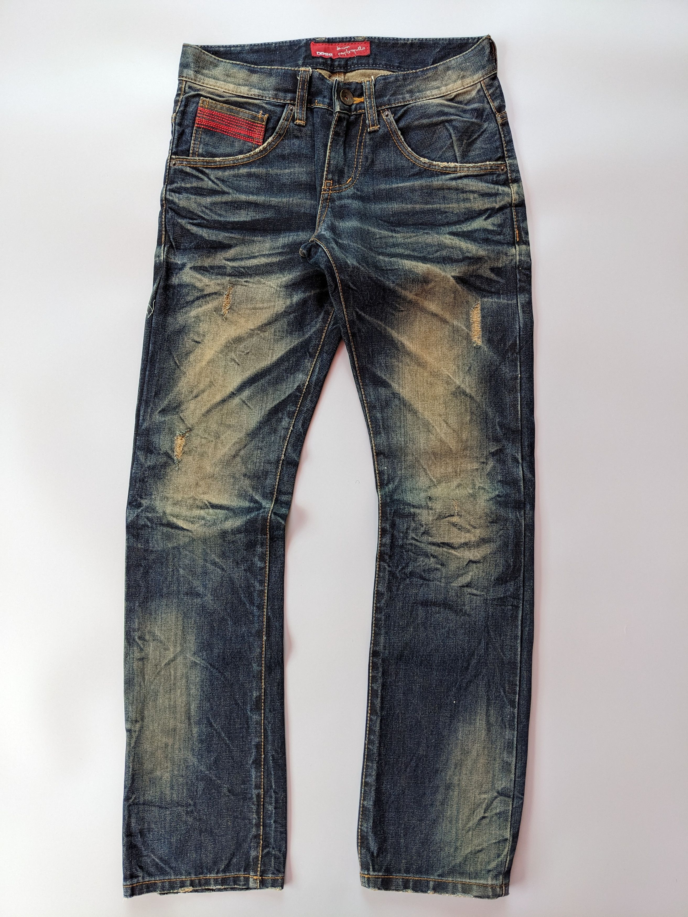 Japanese Brand DPSR indigo mudwash rusty jeans Size US 31 - 1 Thumbnail