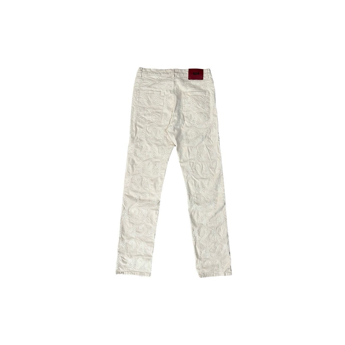 424 424 EMBROIDERED MENS TROUSERS Size US 32 / EU 48 - 2 Thumbnail