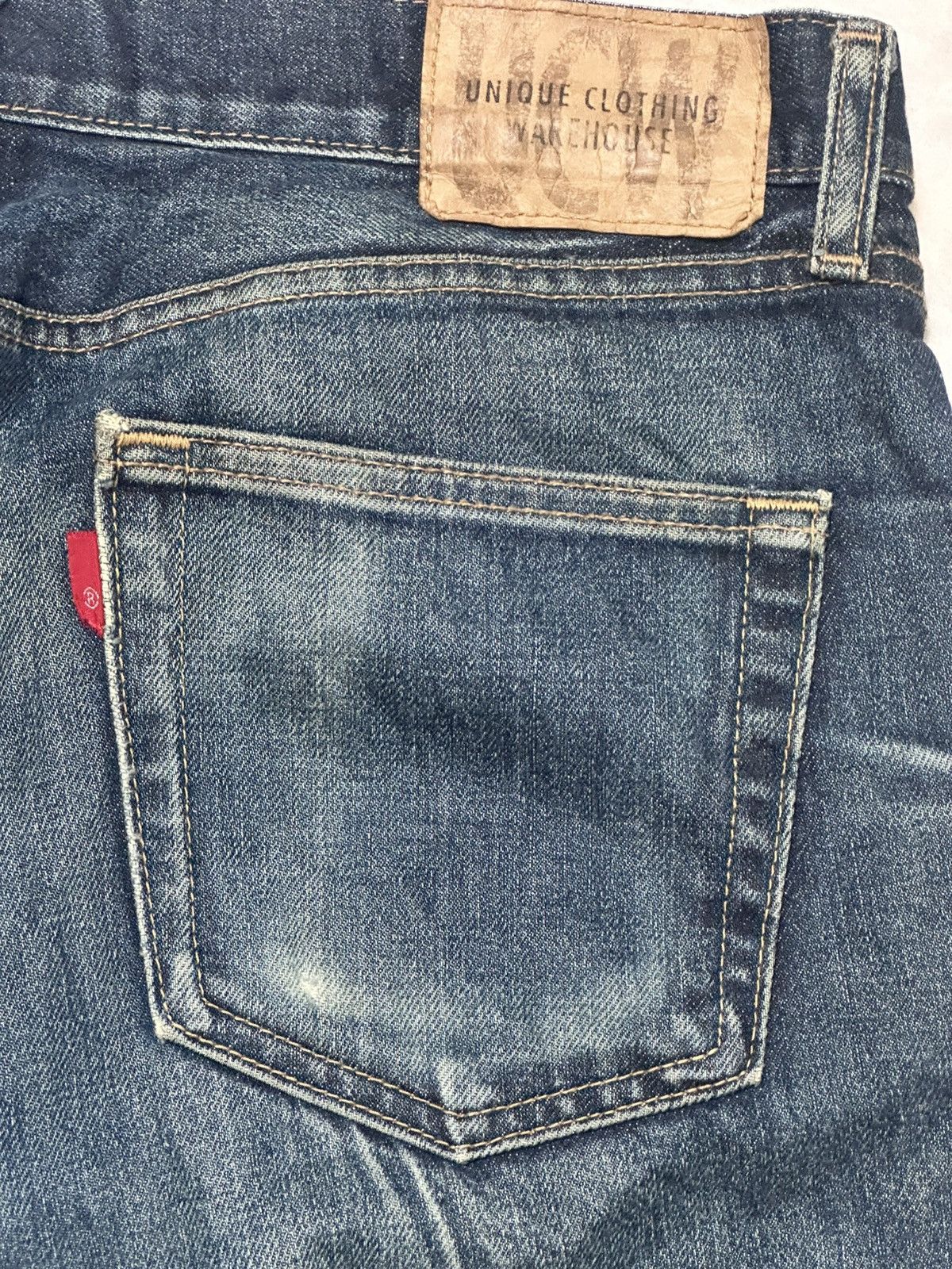 Warehouse Unique Clothing Warehouse Single R Baggy Loose and Faded Size US 33 - 7 Thumbnail