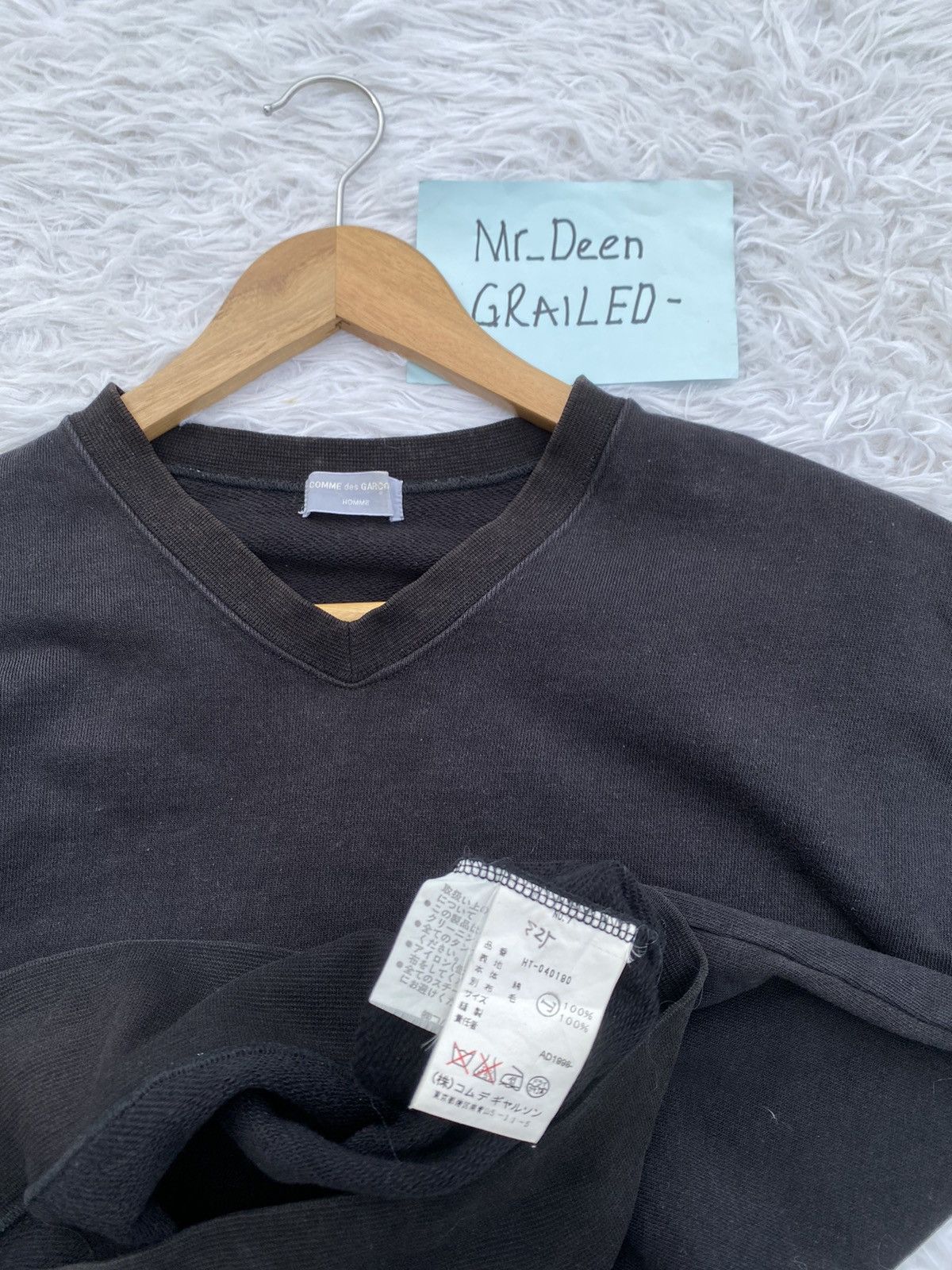 Comme des Garcons Vintage 1998 Comme des Garcons Homme Sweatshirt Size US L / EU 52-54 / 3 - 15 Thumbnail