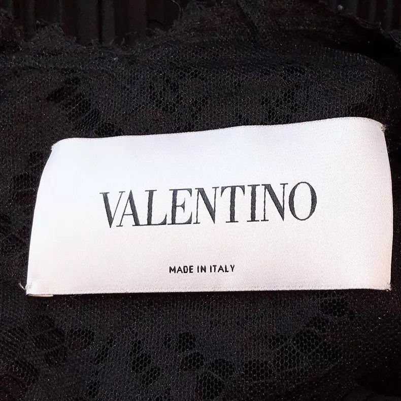 Valentino Valentino Black lace pleated dress Size XS / US 0-2 / IT 36-38 - 7 Thumbnail