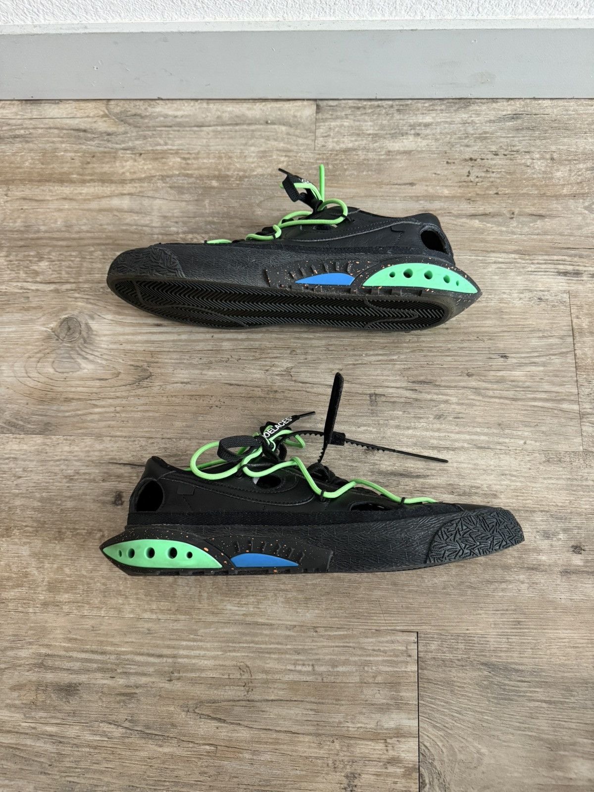 Nike × Off-White Blazer ‘Black Electro Green’ Size US 10.5 / EU 43-44 - 3 Thumbnail