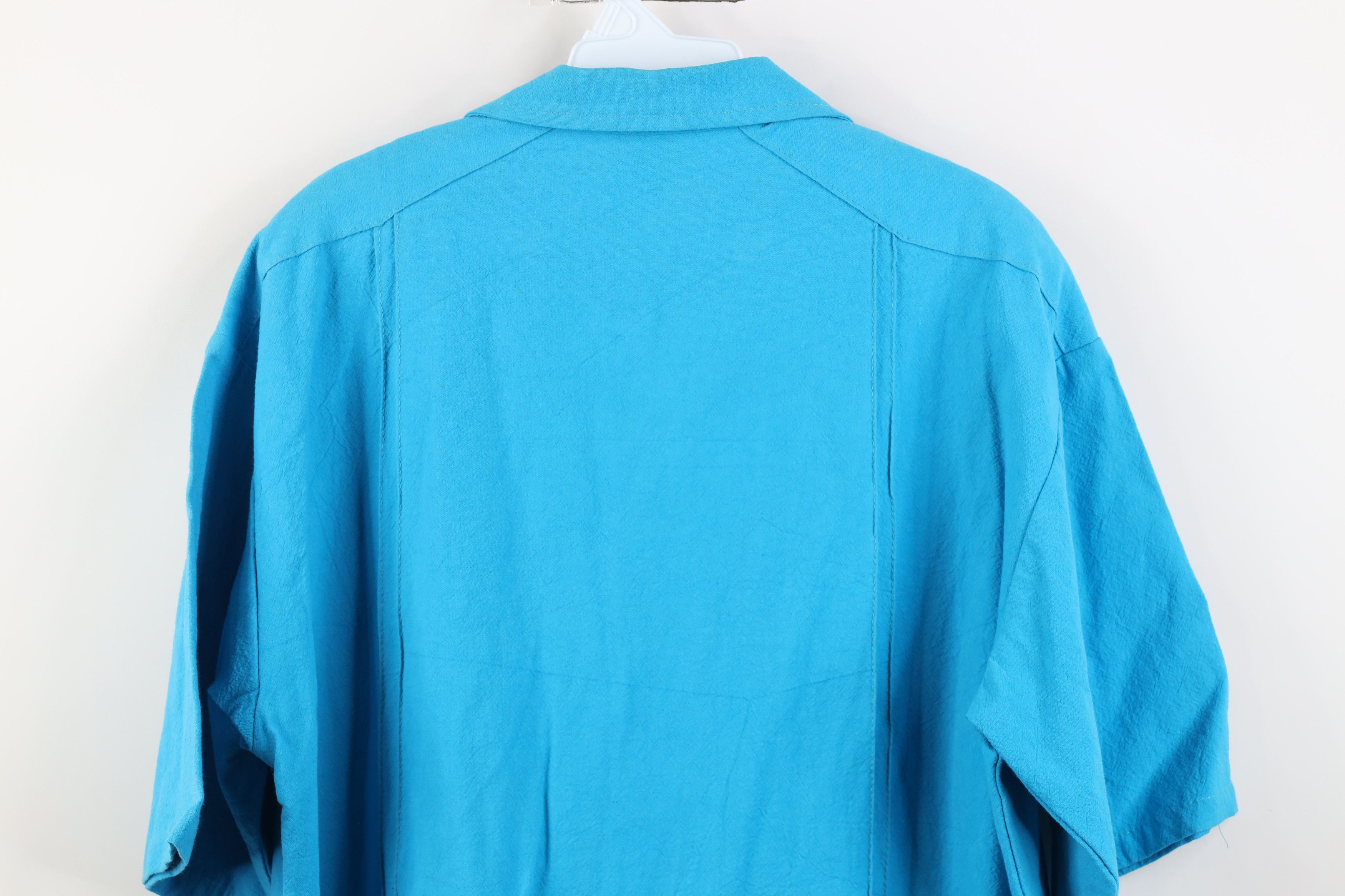 Vintage Vintage 70s Streetwear Collar Luau Hawaiian Button Shirt Size US L / EU 52-54 / 3 - 9 Thumbnail