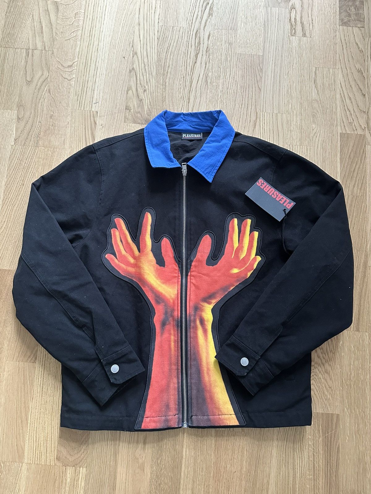 Pleasures Pleasures x Robert Mapplethorpe Hands Jacket M Black Blue Size US M / EU 48-50 / 2 - 1 Thumbnail