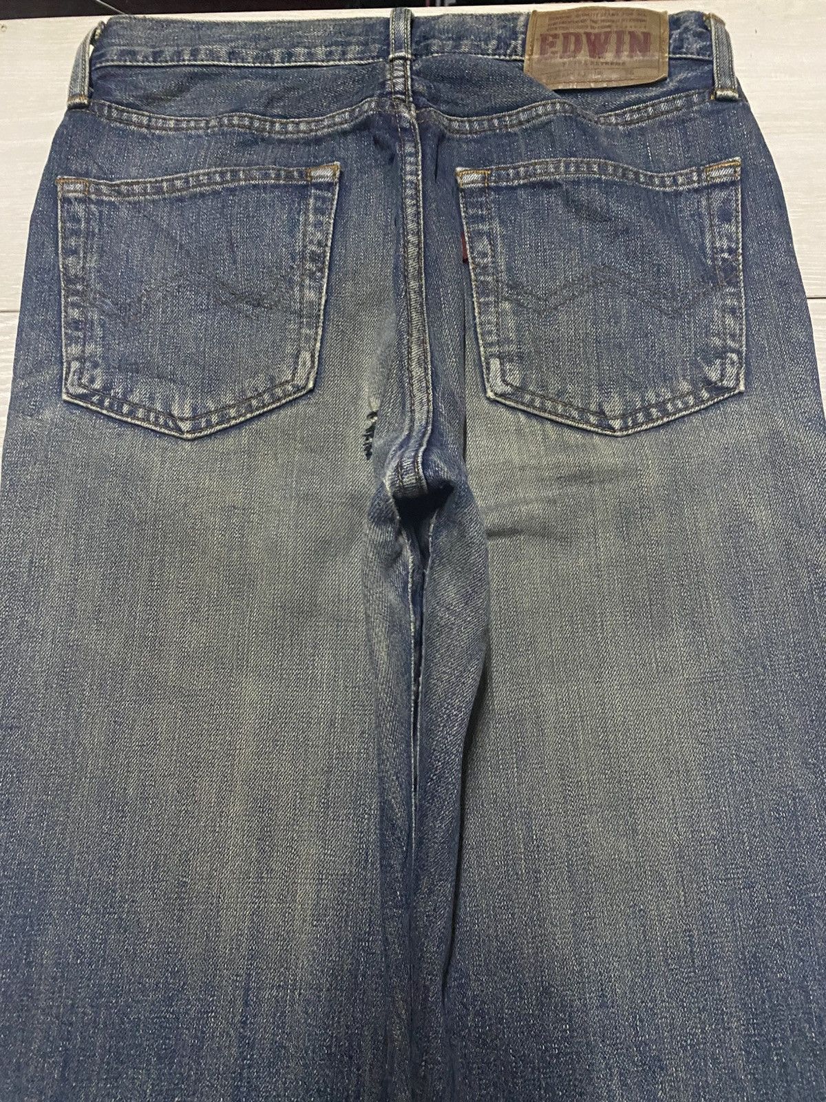 Edwin Vintage Edwin X Jeans Mud Wash Distressed Jeans Size US 28 / EU 44 - 4 Thumbnail