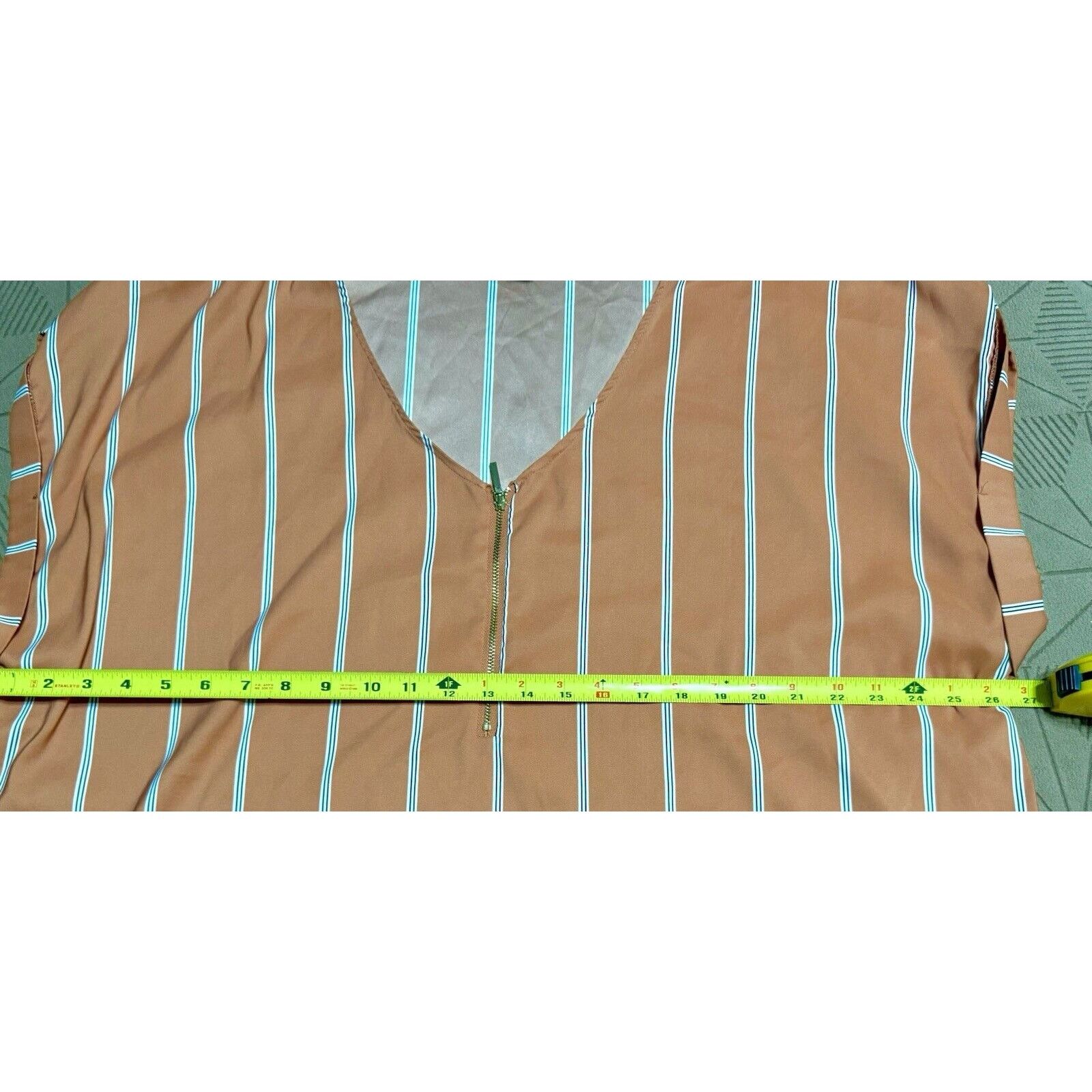 Other Valette Women’s Creamcicle Orange Striped Blouse - 3XL Size 3XL / US 20-22 - 9 Thumbnail