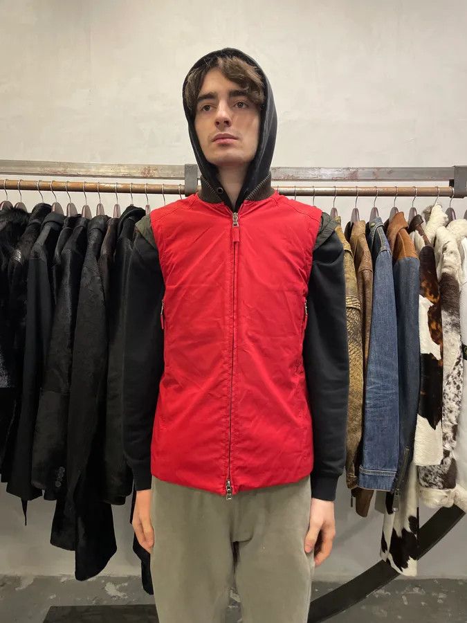 Prada × Vintage 2000s Prada Red Ski Vest Jacket Size US S / EU 44-46 / 1 - 2 Thumbnail