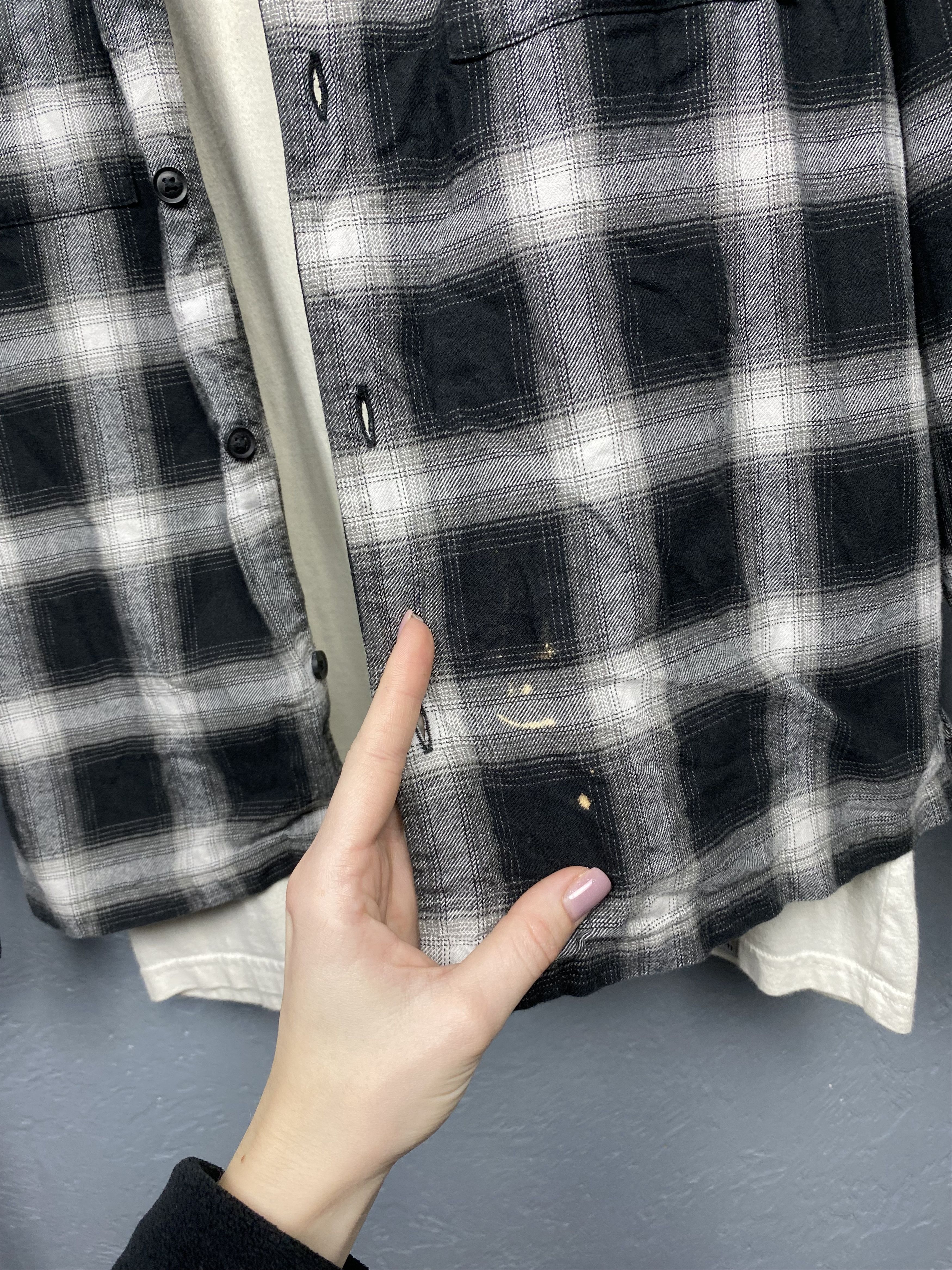 Allsaints Allsaints Mens Irvington Flannel Plaid Shirt Size US XS / EU 42 / 0 - 6 Thumbnail