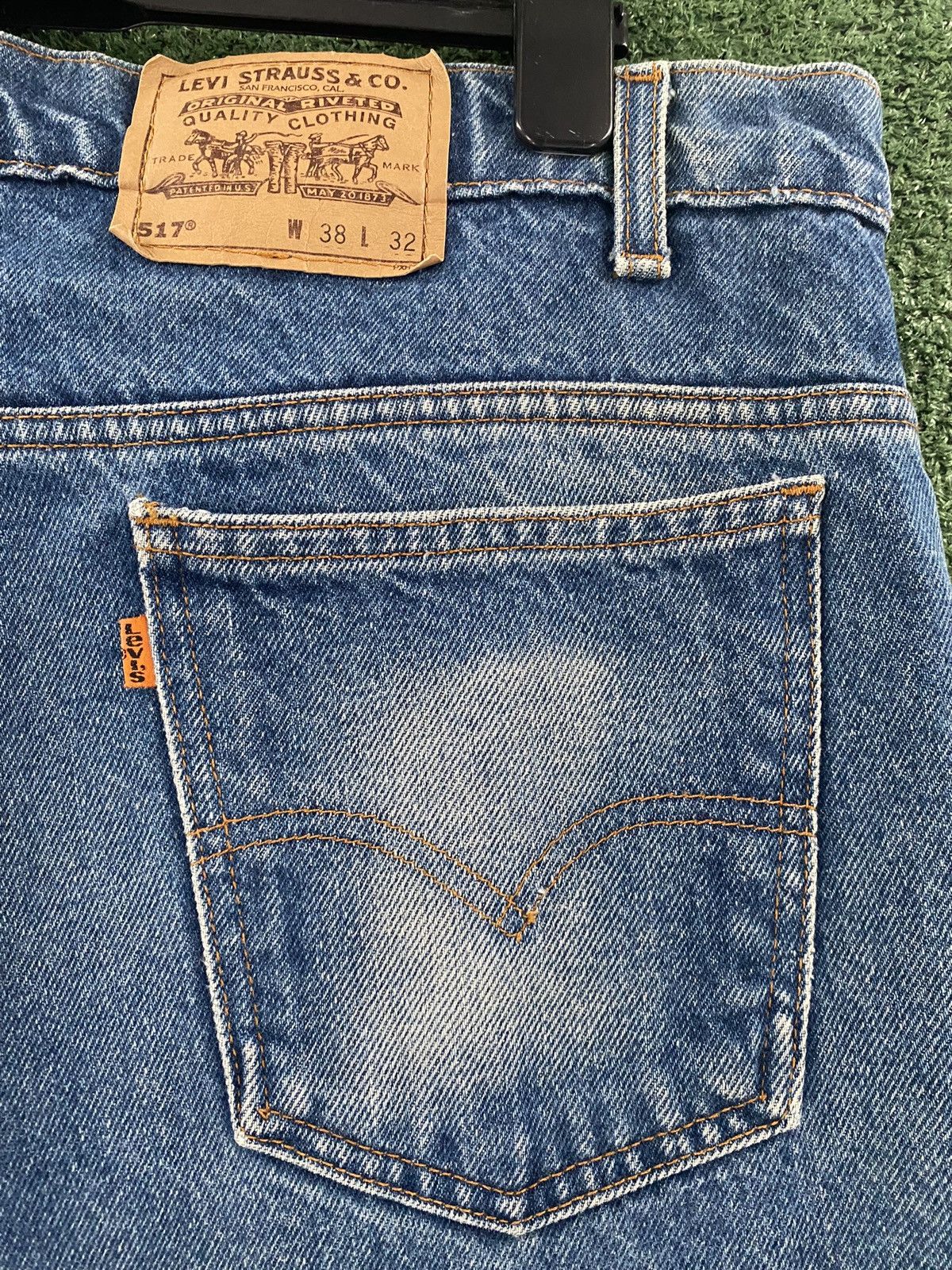 Levi's VTG 90’s Levi’s 517 Orange Tab Boot Cut Jeans Men’s 38x31 Size US 38 / EU 54 - 5 Thumbnail