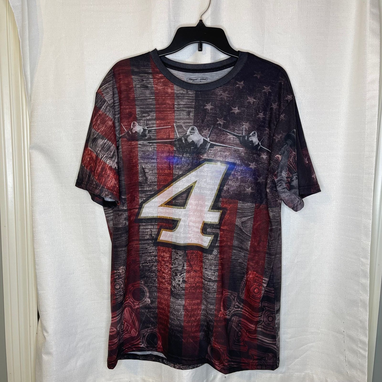 NASCAR Stewart-Haas Racing Short Sleeve American Shirt, #4, Large Size US L / EU 52-54 / 3 - 3 Thumbnail