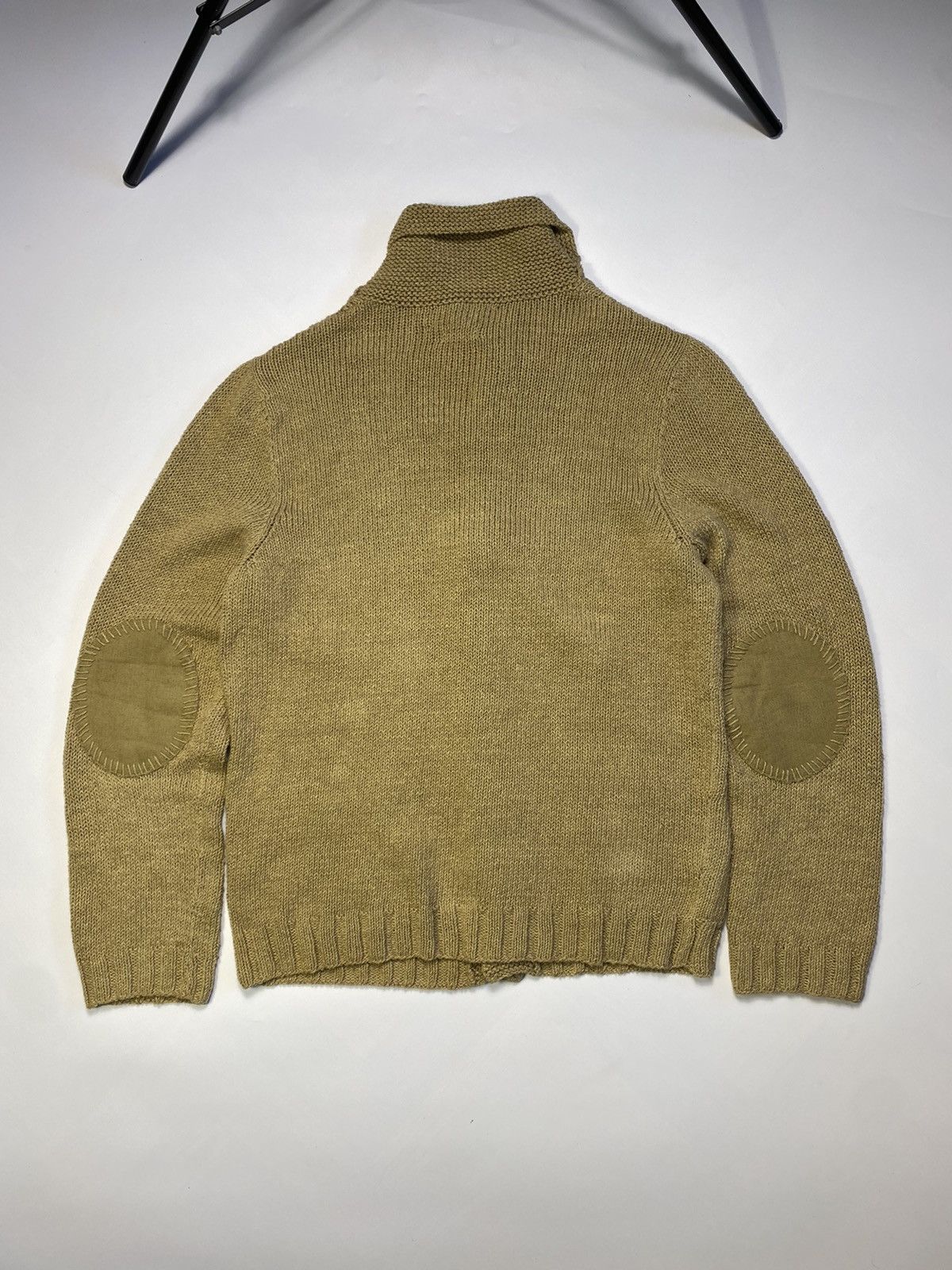 Ralph Lauren RARE! Polo Ralph Lauren Linen Shawl Cable Knit Cardigan Size US M / EU 48-50 / 2 - 12 Thumbnail