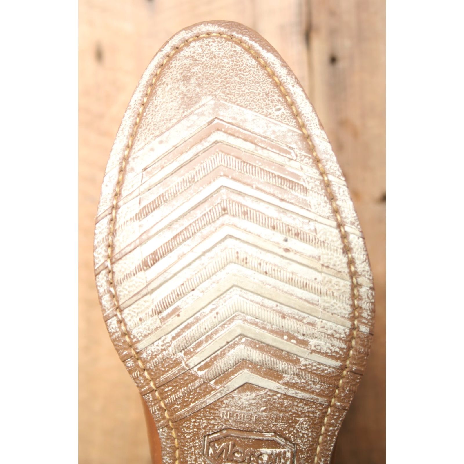Vintage VINTAGE Work n' Sport Western Boot (Tan) 10" Leather EE Mens 8 Cap Heel; Pull On, US 8, Size 8, Vintage Yes Size US 8 / EU 41 - 7 Thumbnail