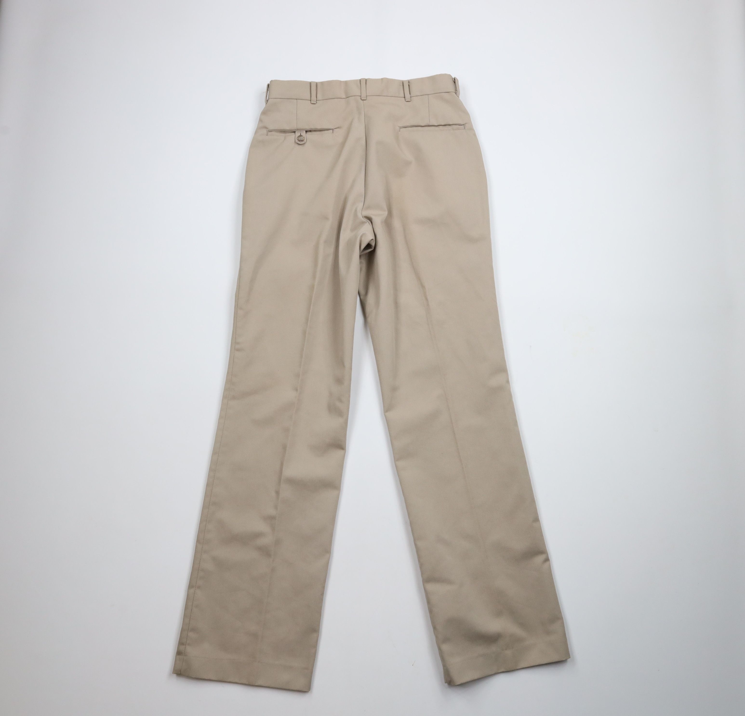 Vintage Vintage 70s Streetwear Wide Leg Cotton Chino Pants Beige USA Size US 30 / EU 46 - 9 Thumbnail