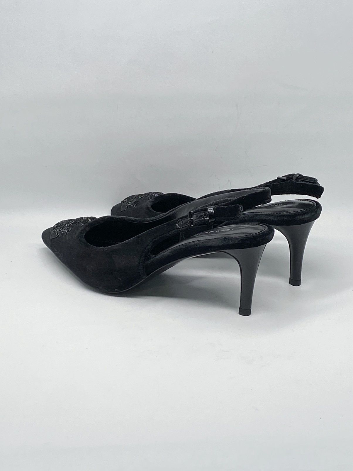 Tory Burch Tory Burch Eleanor Velvet Slingback Pointed Toe Pump size 6 Size US 6 / IT 36 - 9 Thumbnail