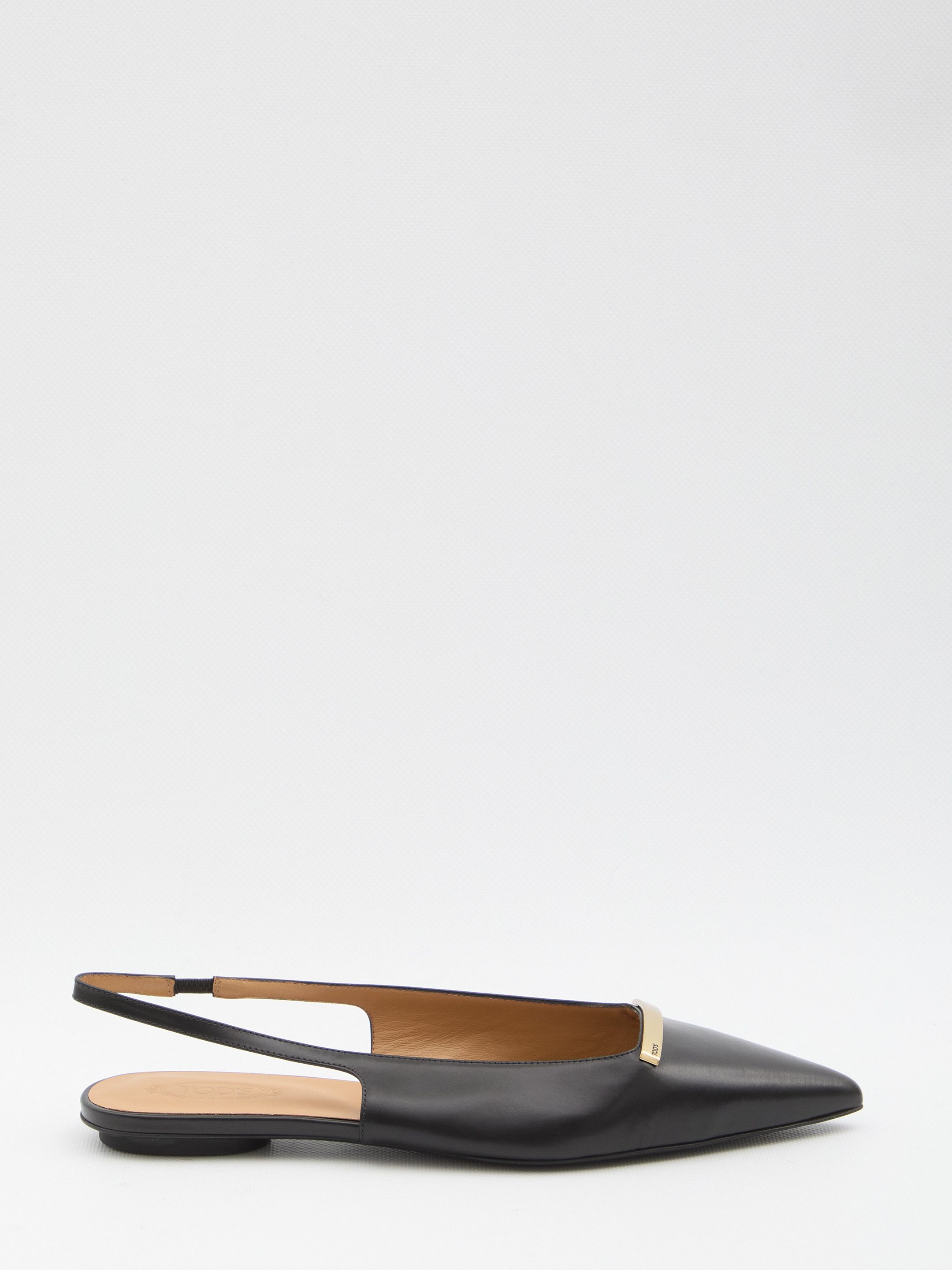 Tod'S Leather slingback ballerinas 38.5 - USA Duties Paid