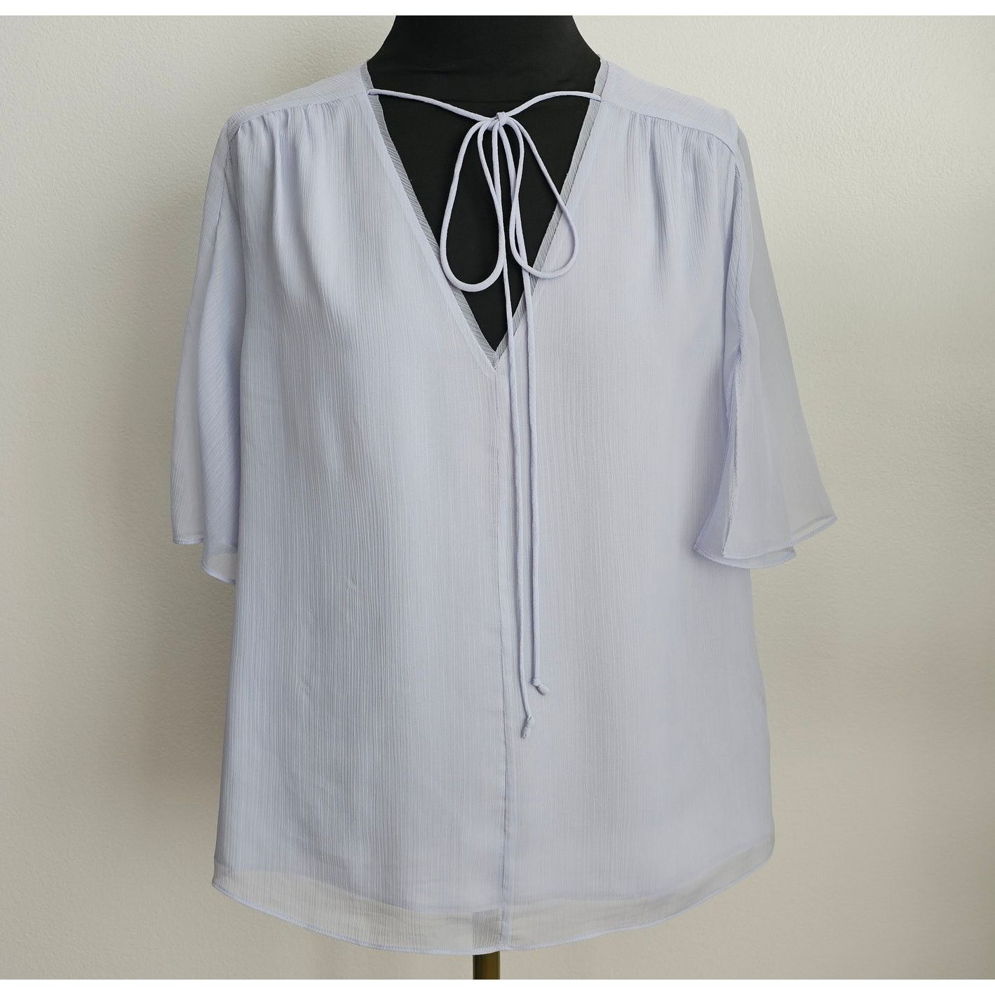 Ted Baker Ted Baker Women's Pale Purple Chiffon Neliann Blouse 3 8 Med Size M / US 6-8 / IT 42-44 - 1 Thumbnail