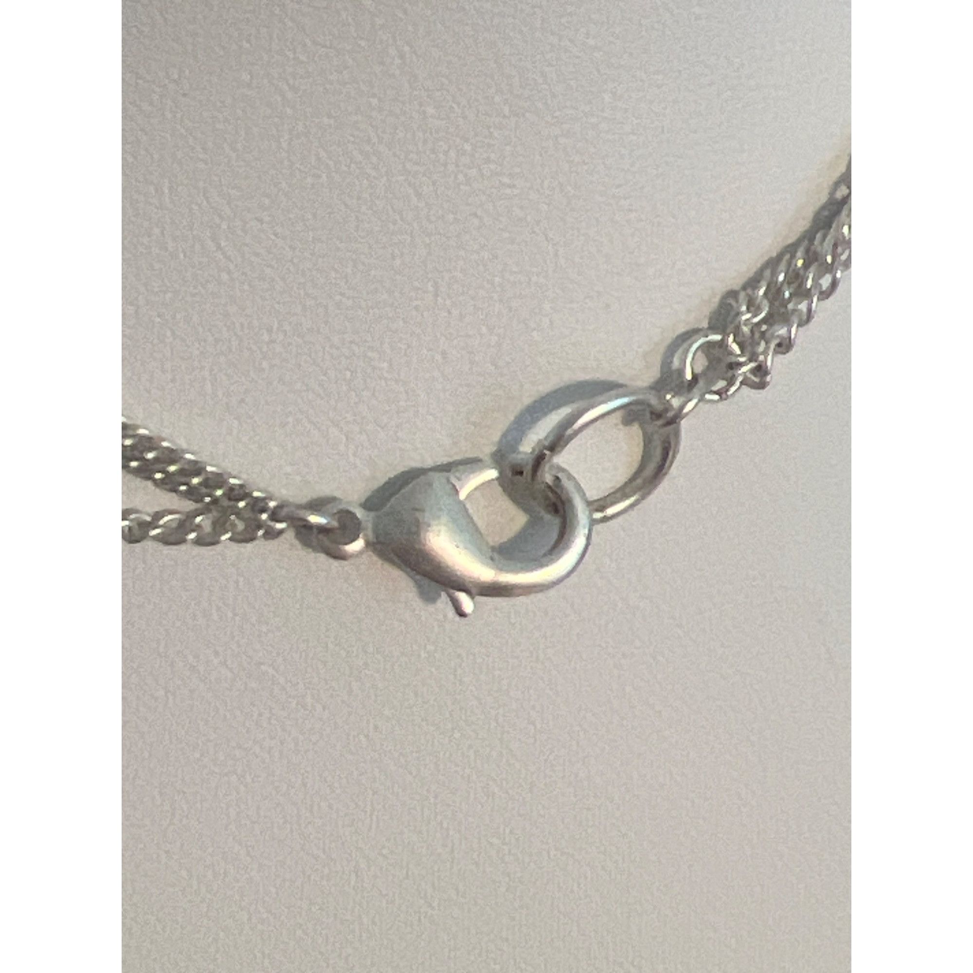 Other Vintage Matte Silver Tone Necklace Multi Strand Layered Text Size ONE SIZE - 4 Thumbnail
