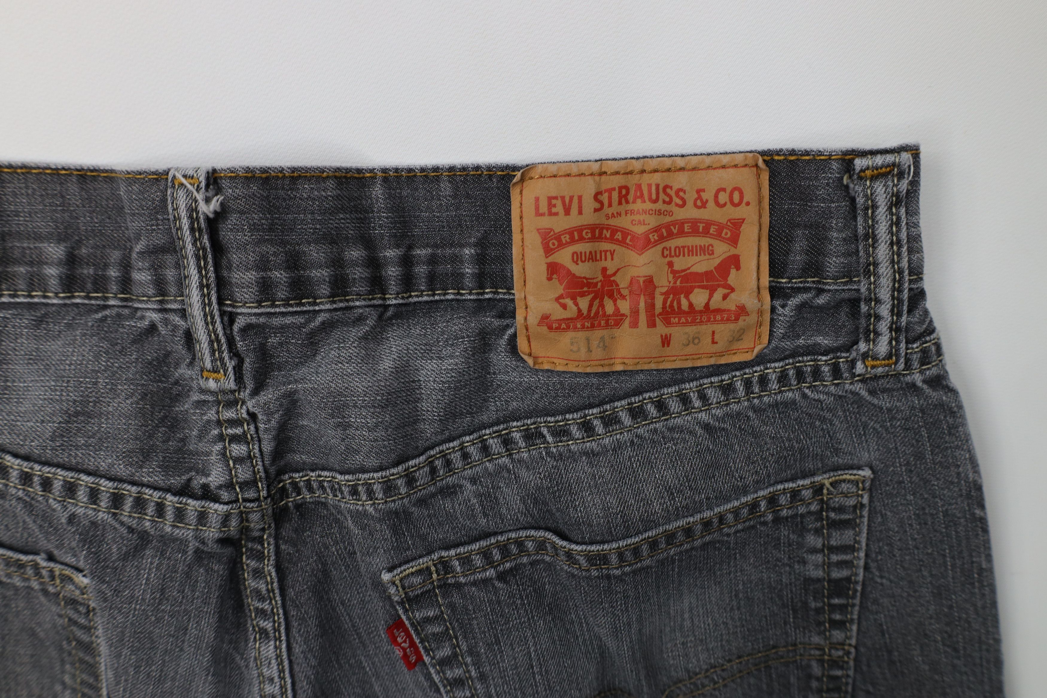 Levi's Vintage Y2K Levis 514 Straight Leg Denim Jeans Gray Cotton Size US 36 / EU 52 - 14 Thumbnail