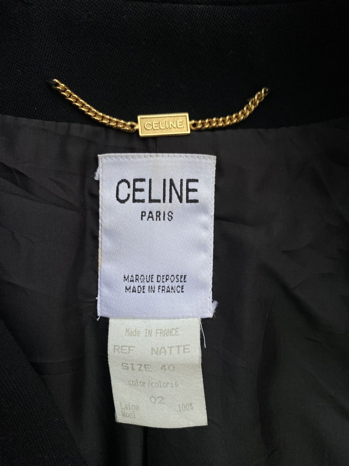 Celine Rare Vintage CELINE Blazer / Women Coat Size M / US 6-8 / IT 42-44 - 12 Thumbnail