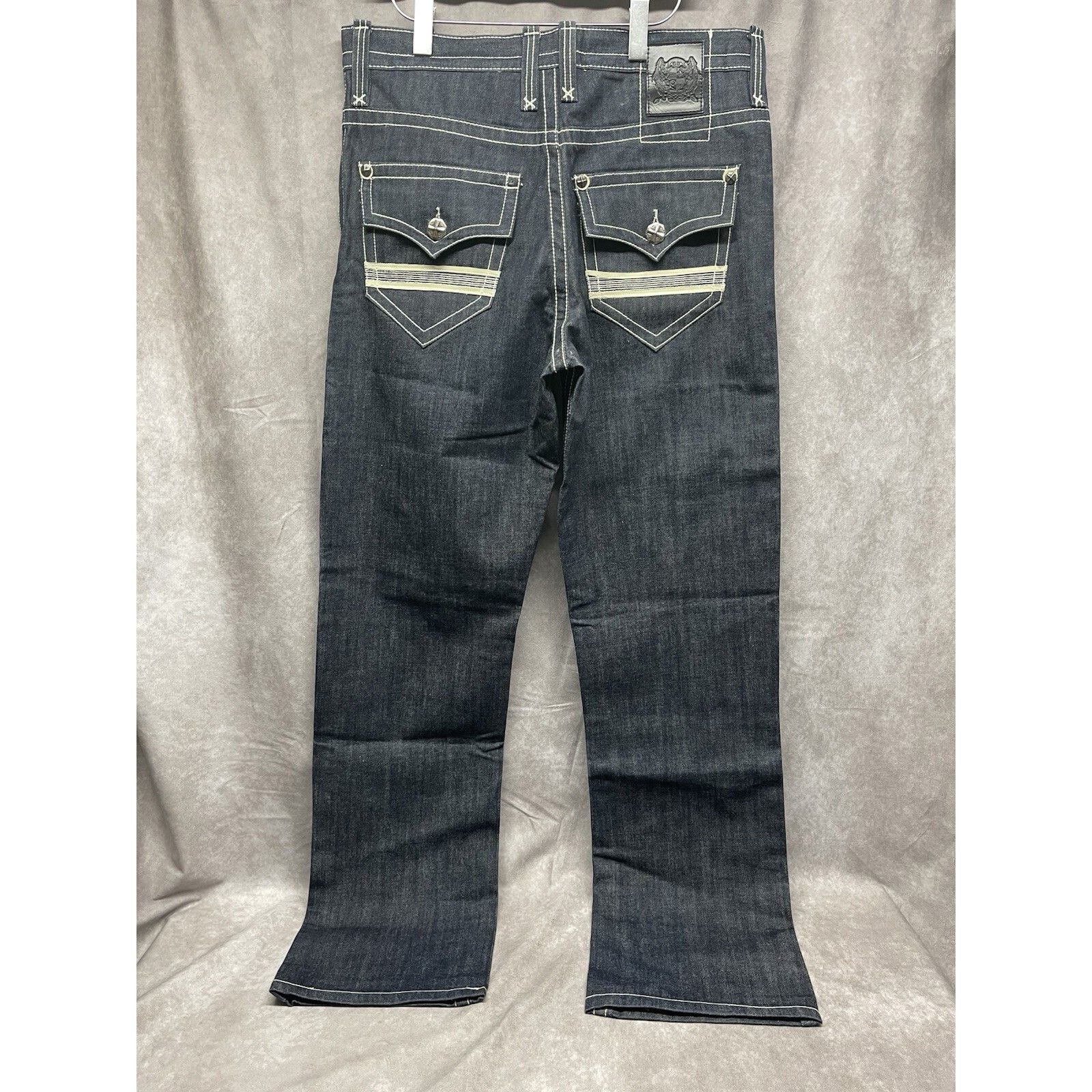 Smoke Rise Smoke Rise Jeans 34x34 Blue Embroidered Distressed Patch Str Size US 34 / EU 50 - 3 Thumbnail