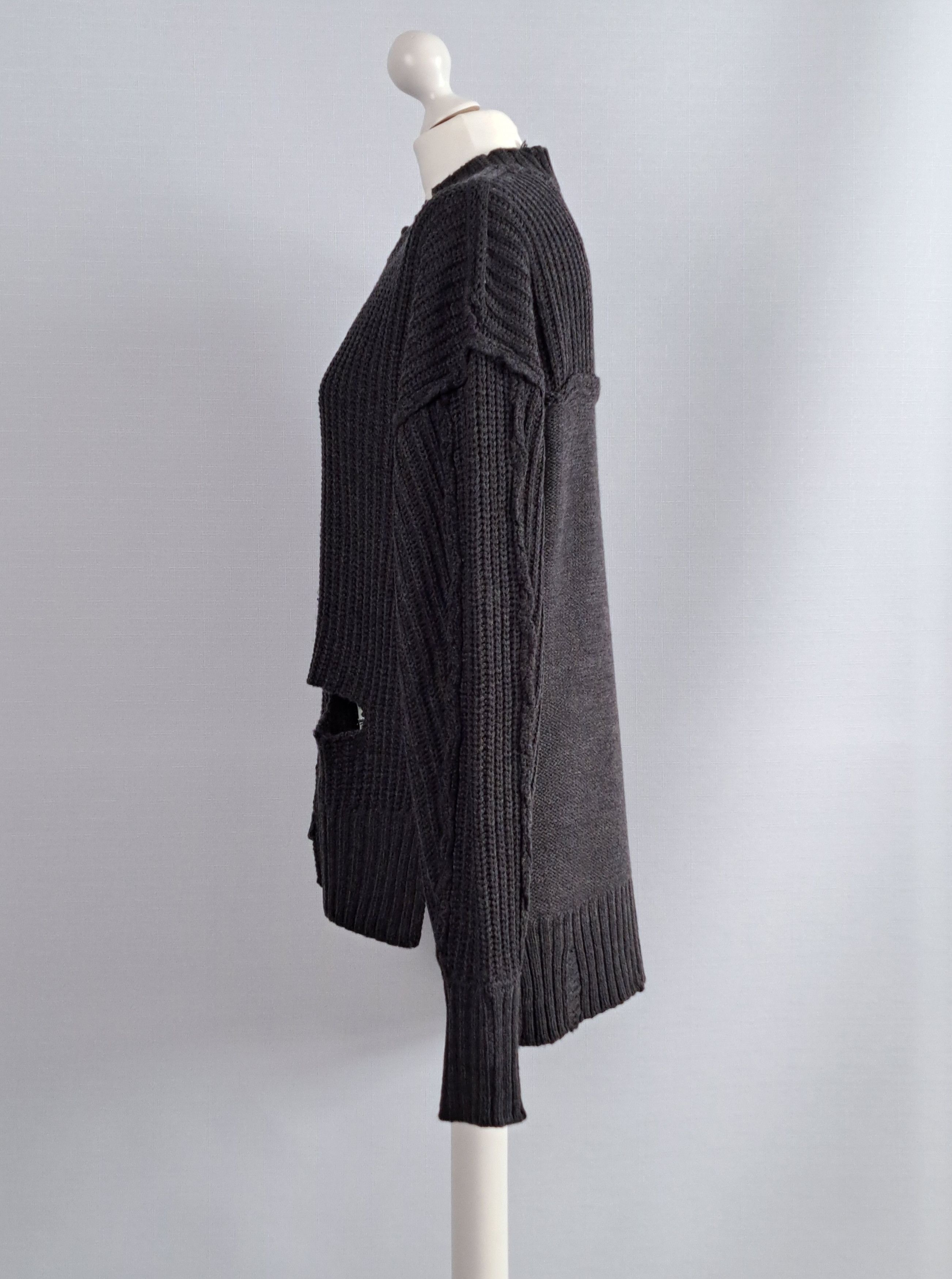 Ambush Design × Japanese Brand AMBUSH gray nobo distressed knit sweater. Size 1 Size US S / EU 44-46 / 1 - 9 Thumbnail