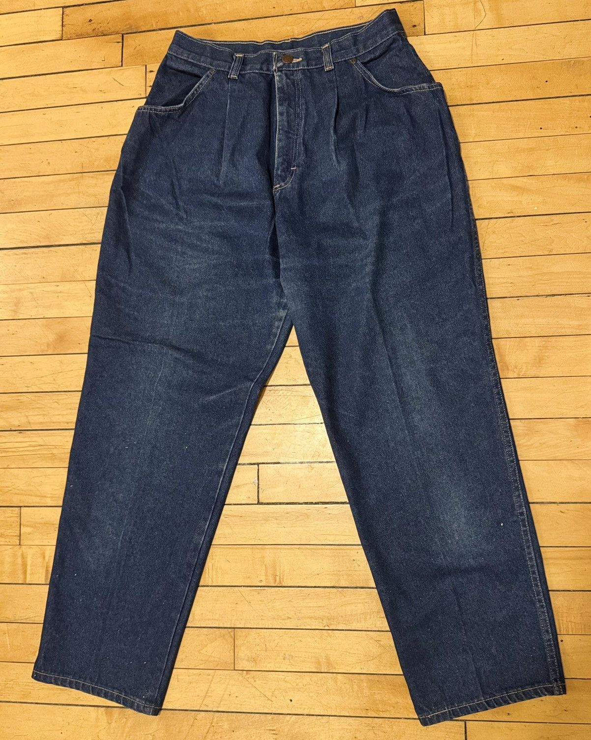 Sears Vintage 80s Sears High Waisted Boot Cut Medium Wash Jeans 16 Size 38" / US 16 / IT 52 - 3 Thumbnail