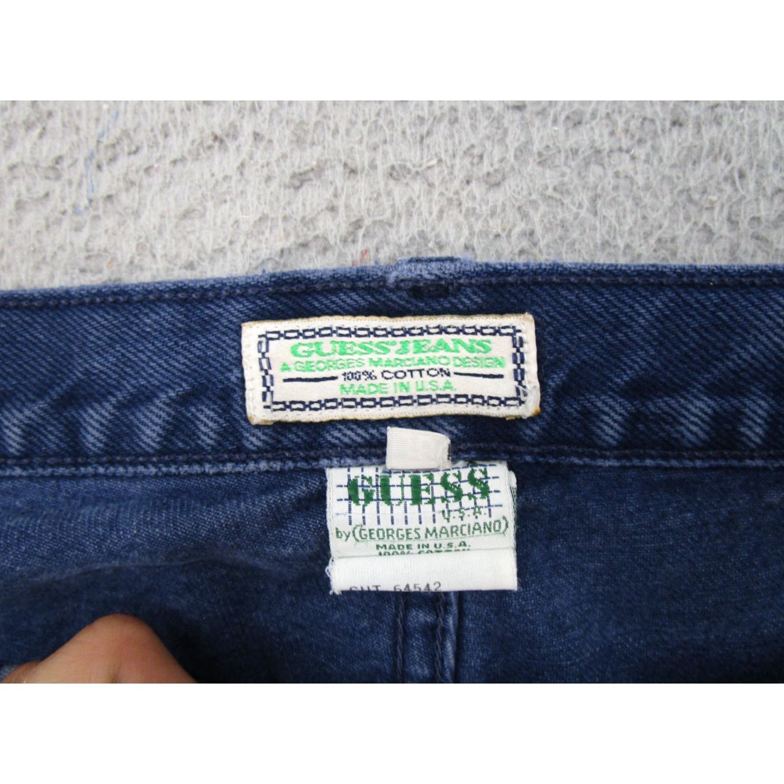 Guess VINTAGE GUESS JEANS by Georges Marciano Men's Denim Jeans 38 38x33 Blue 90s Retro USA Jeans Mens Fashion Comfort 5-Pocket Pattern Solid Size US 38 / EU 54 - 4 Thumbnail