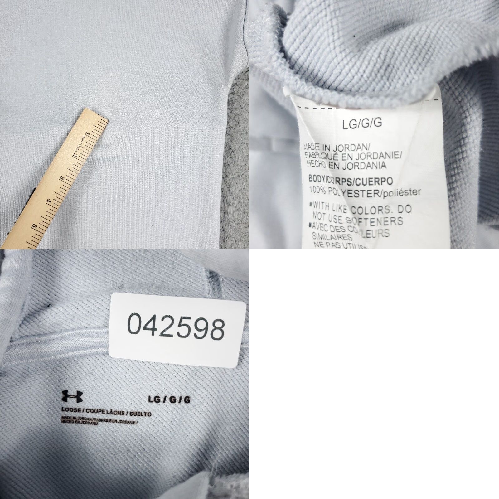 Under Armour Under Armour Hoodie Womens Large Gray Pullover Sweatshirt Zipless Mock Neck Knitted Pullover Hoodie Sweatshirt Ladies Under Armour Size L / US 10 / IT 46 - 8 Thumbnail