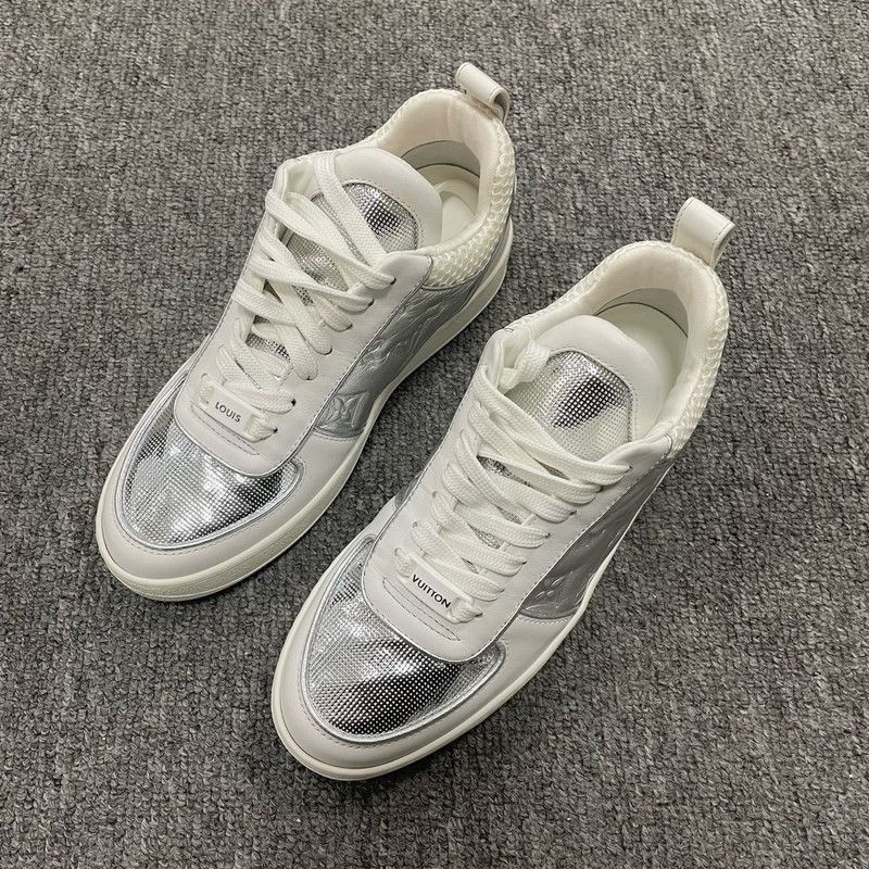 Louis Vuitton Louis Vuitton Boombox Silver Casual Sneakers 0079 Size US 10 / EU 43 - 1 Thumbnail