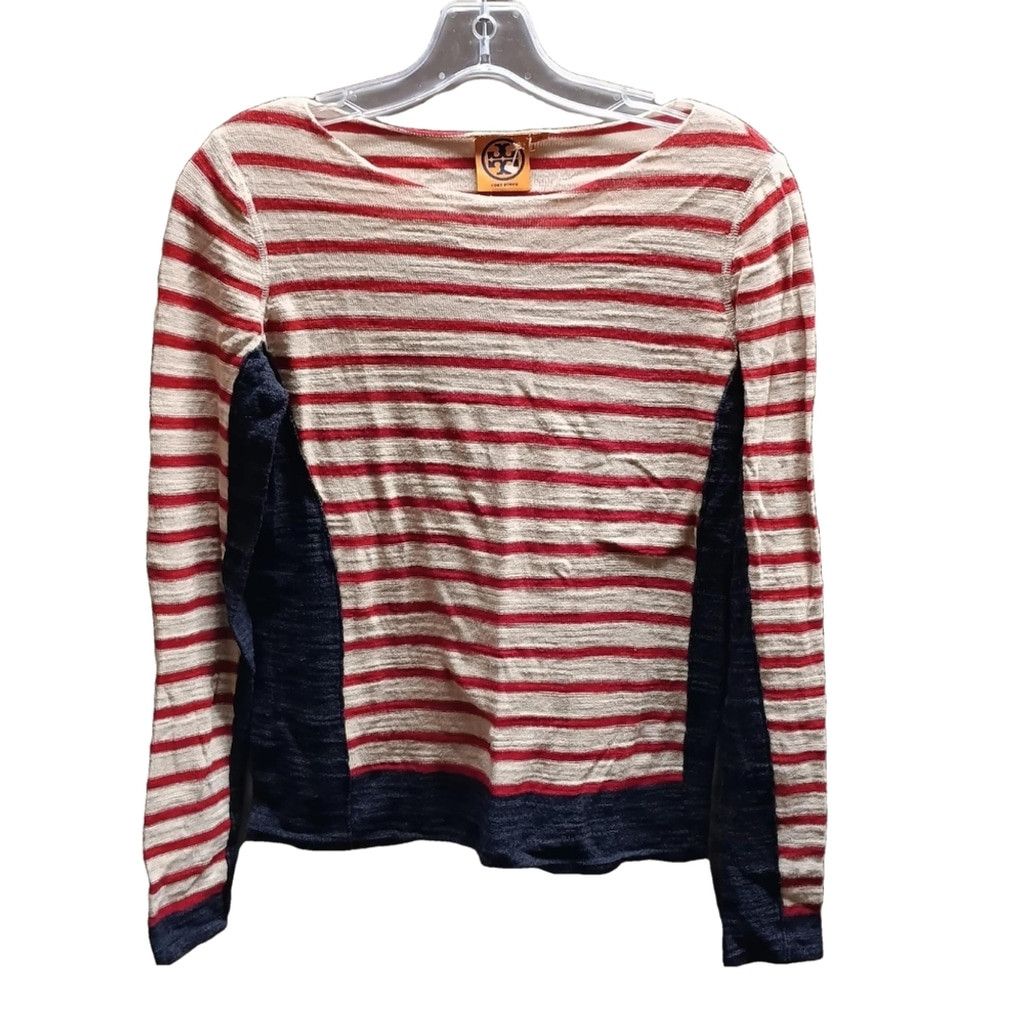 Tory Burch EUC Tory Burch Stripped Lightweight Sweater Size XS / US 0-2 / IT 36-38 - 2 Thumbnail