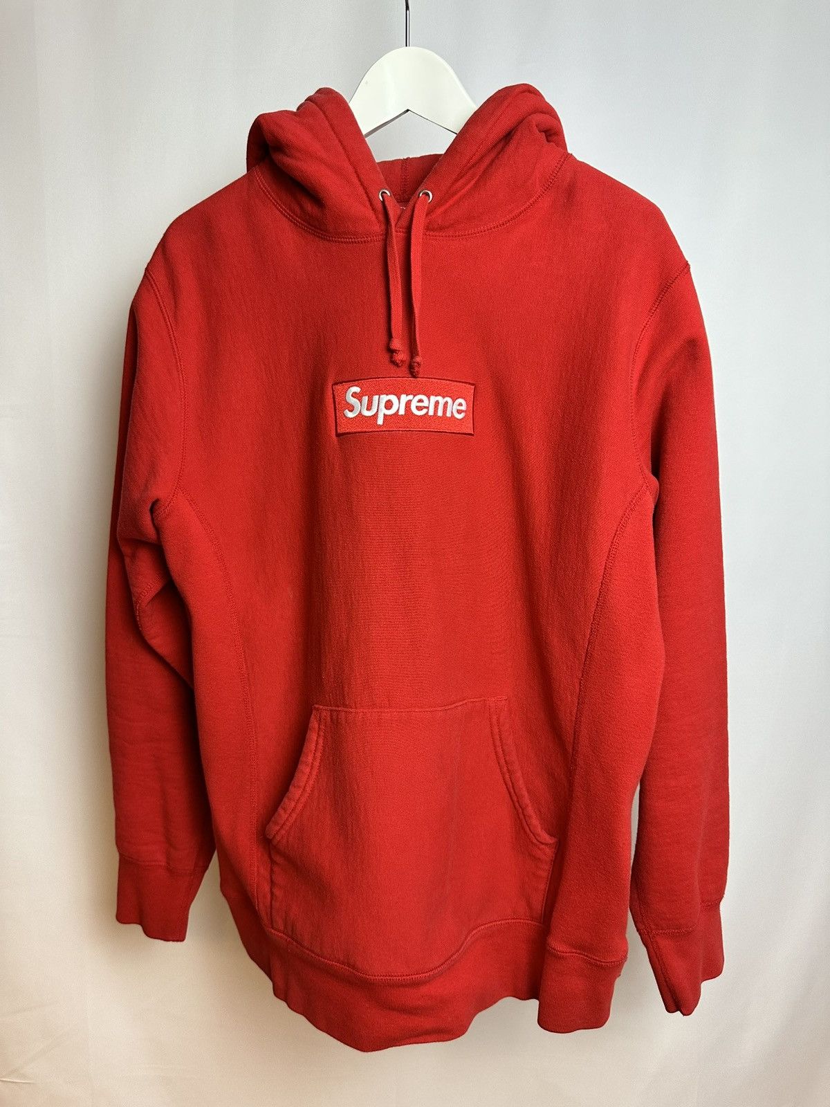 image of Supreme 2K16 Red On Red Box Logo Hoodie, Men's (Size Large)