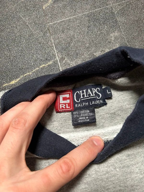 Chaps Ralph Lauren Chaps Ralph Lauren Grey Sweatshirt Classic VIntage Size US L / EU 52-54 / 3 - 10 Thumbnail
