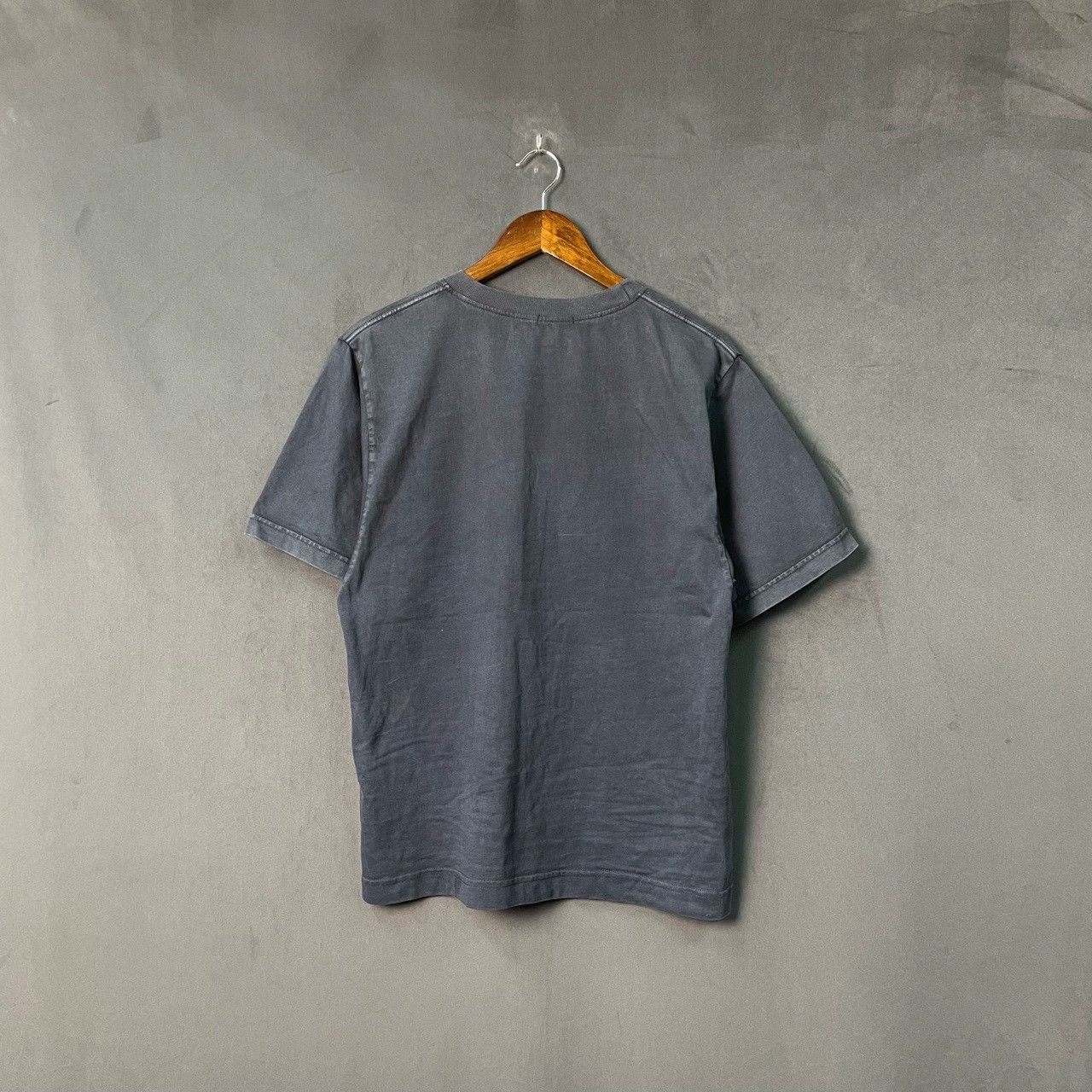 Balenciaga Balenciaga Black Grey Double Ring Logo Short Sleeve Size US L / EU 52-54 / 3 - 1 Thumbnail