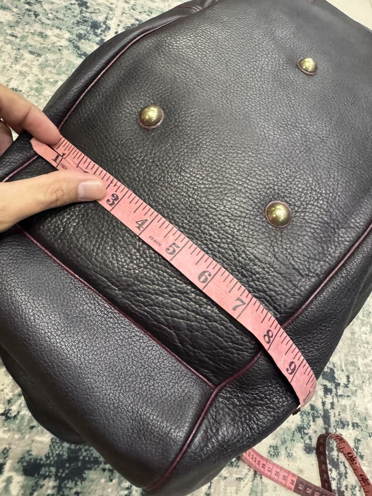 Genuine Leather ATELIER MAMET FRANCE NAPPA LEATHER DUFFLE BAG Size ONE SIZE - 11 Thumbnail