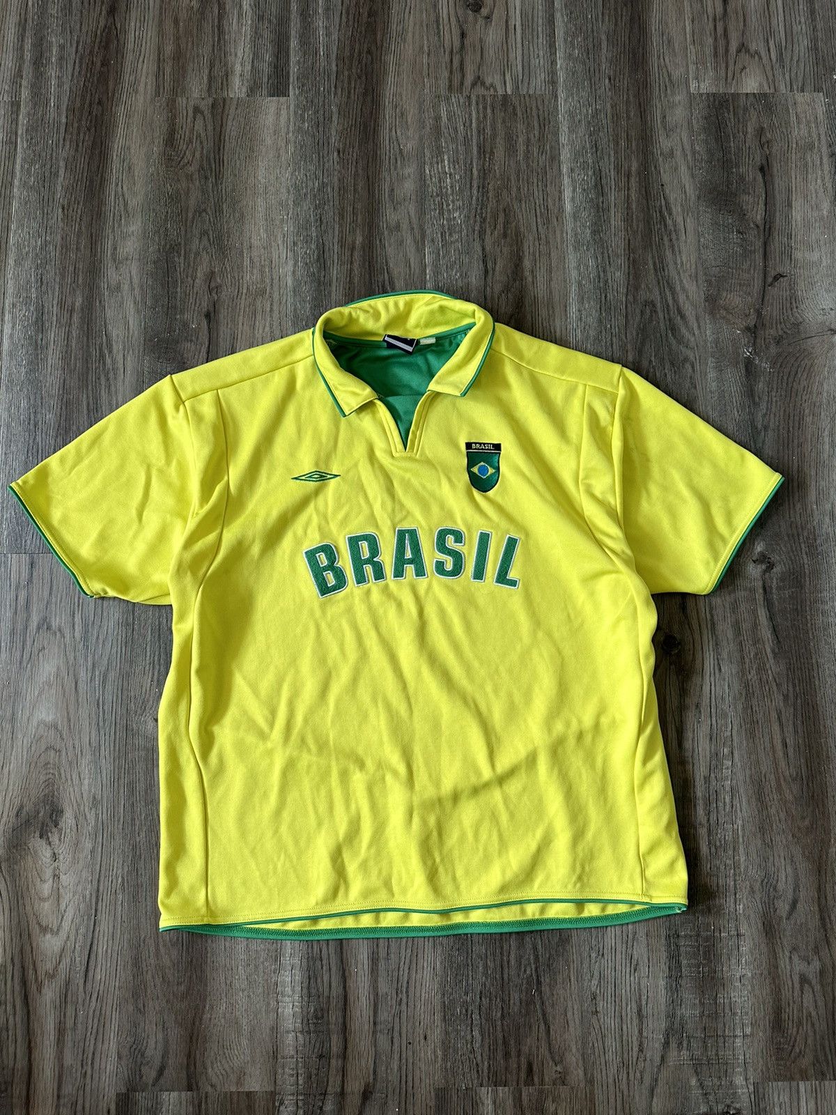 Umbro Brasil Umbro Vintage Training Soccer Jersey Size US XL / EU 56 / 4 - 1 Thumbnail