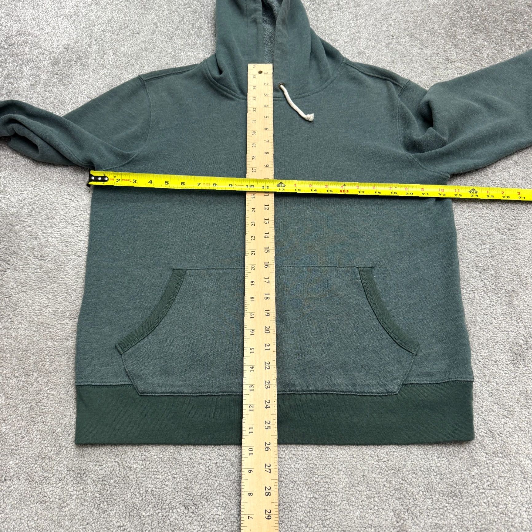 J.Crew J.Crew Hoodie Mens L Green Fleece Pullover Sweatshirt Cotton Polyester Size US L / EU 52-54 / 3 - 7 Thumbnail
