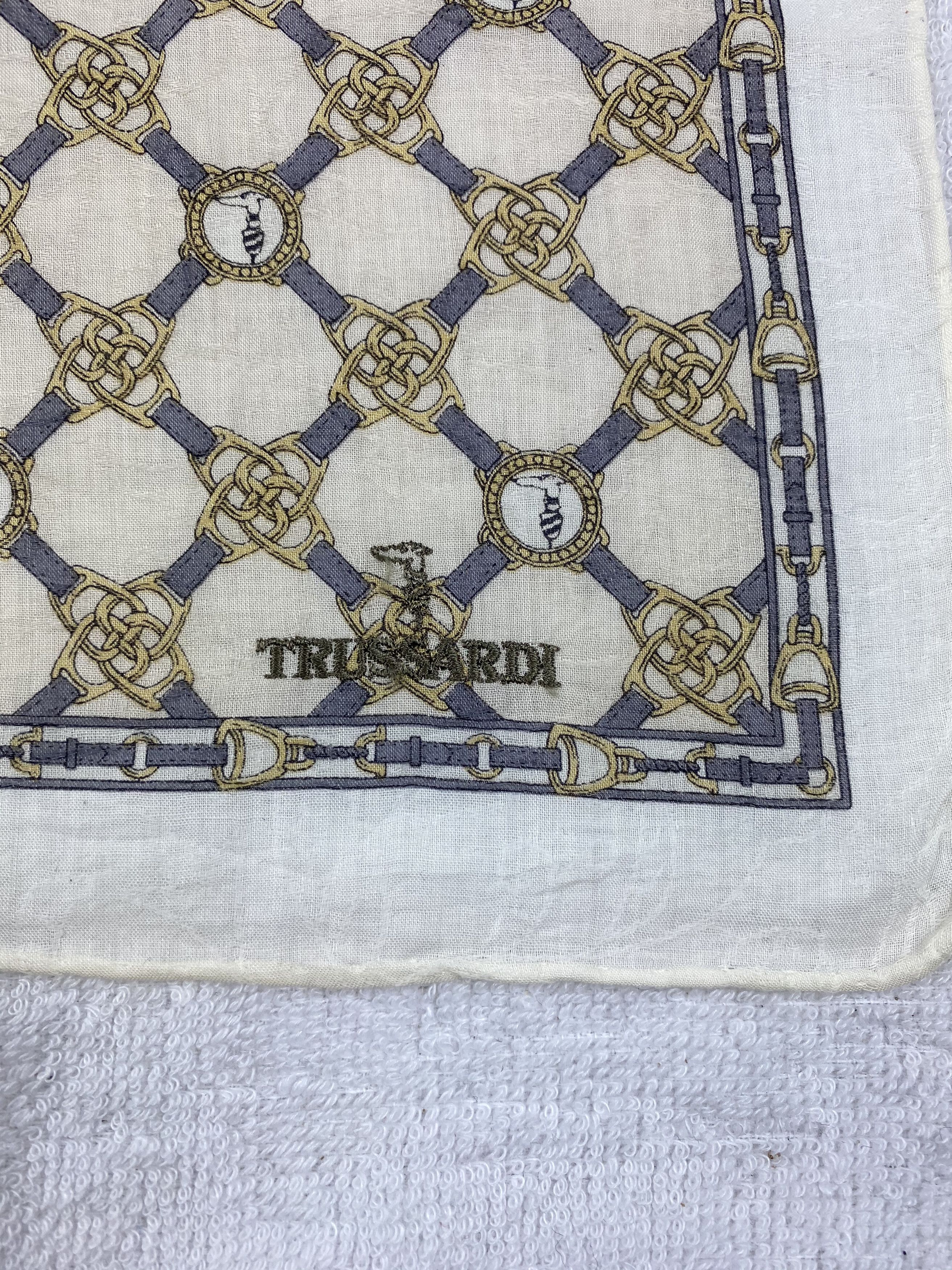 Trussardi × Vintage Trussardi Handkerchief / Bandana / Neckerchief Size ONE SIZE - 5 Thumbnail