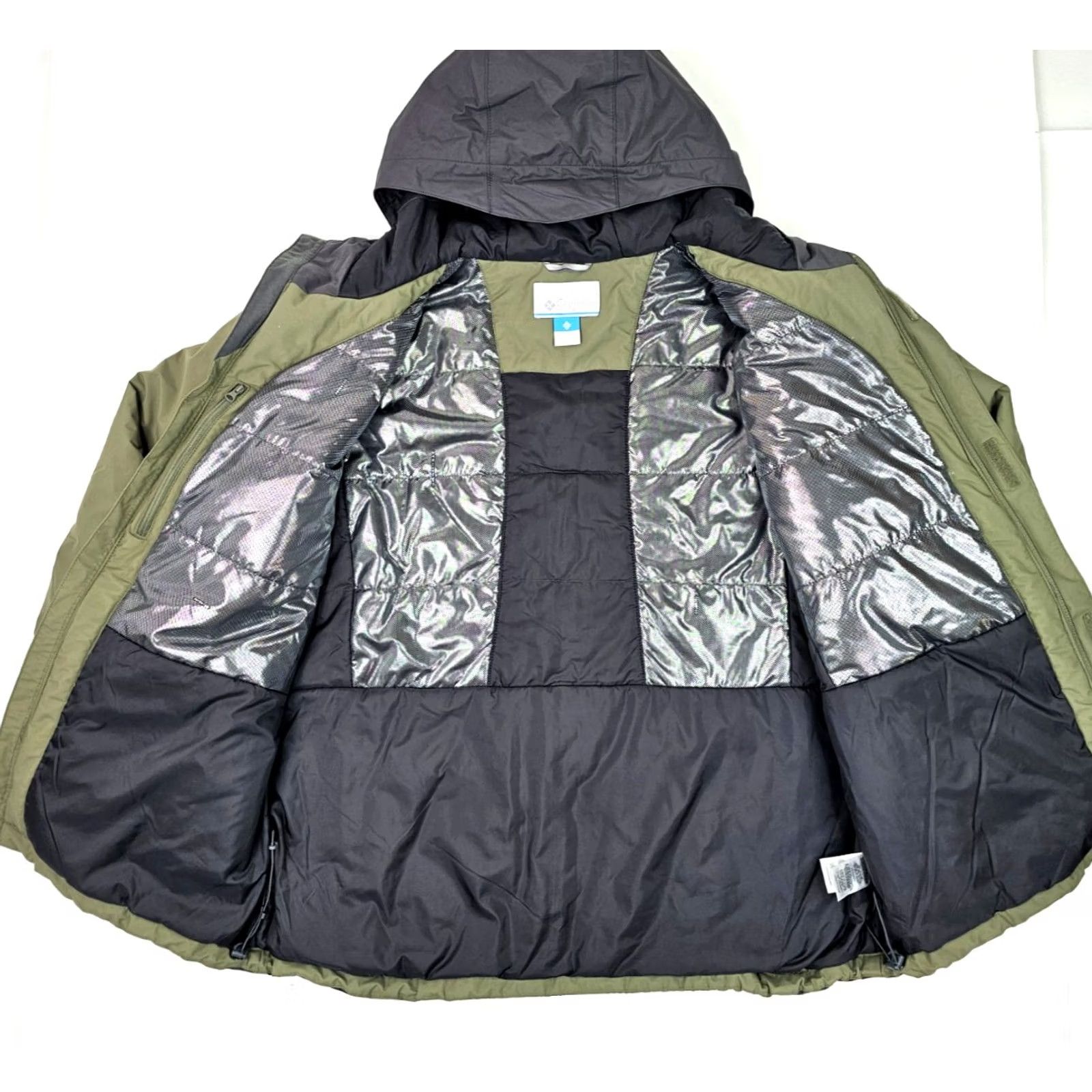 Vintage Columbia Tipton Peak Omni-Tech Reflective Insulated Jacket Men XL Olive Green Jacket Size US XL / EU 56 / 4 - 4 Thumbnail