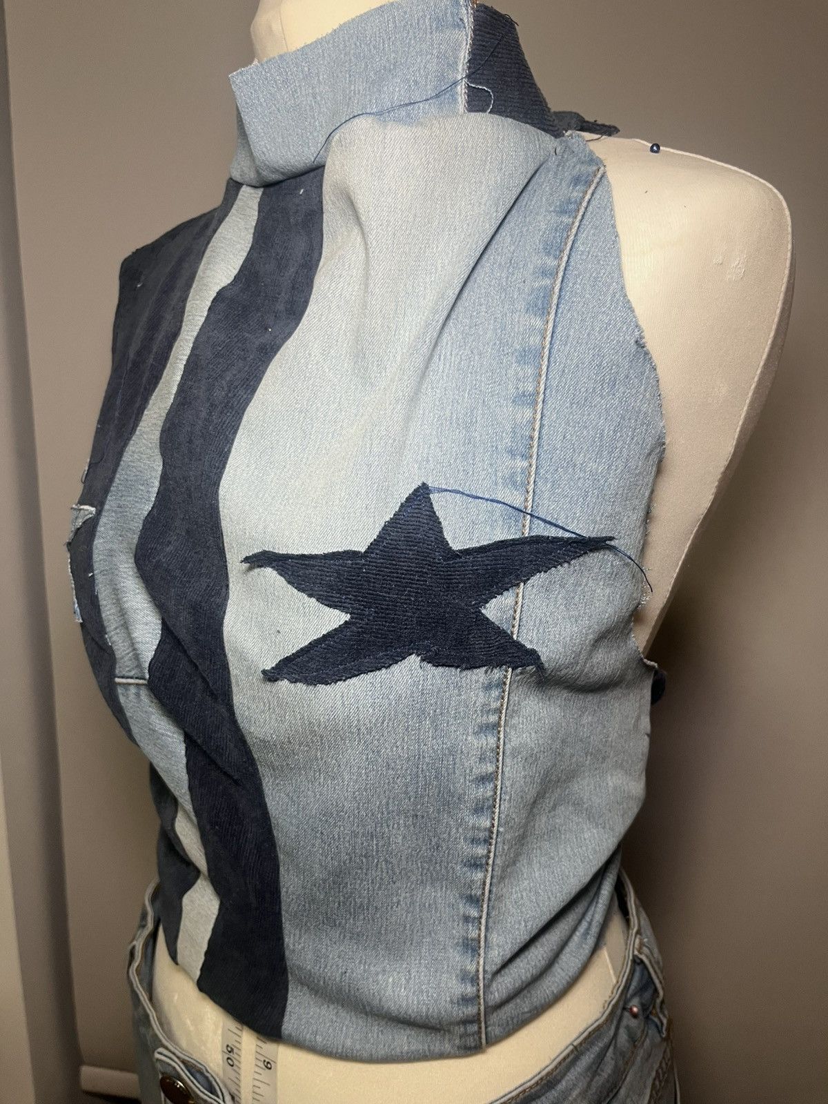 Other denim vest with matching mini skirt Size M / US 6-8 / IT 42-44 - 2 Thumbnail