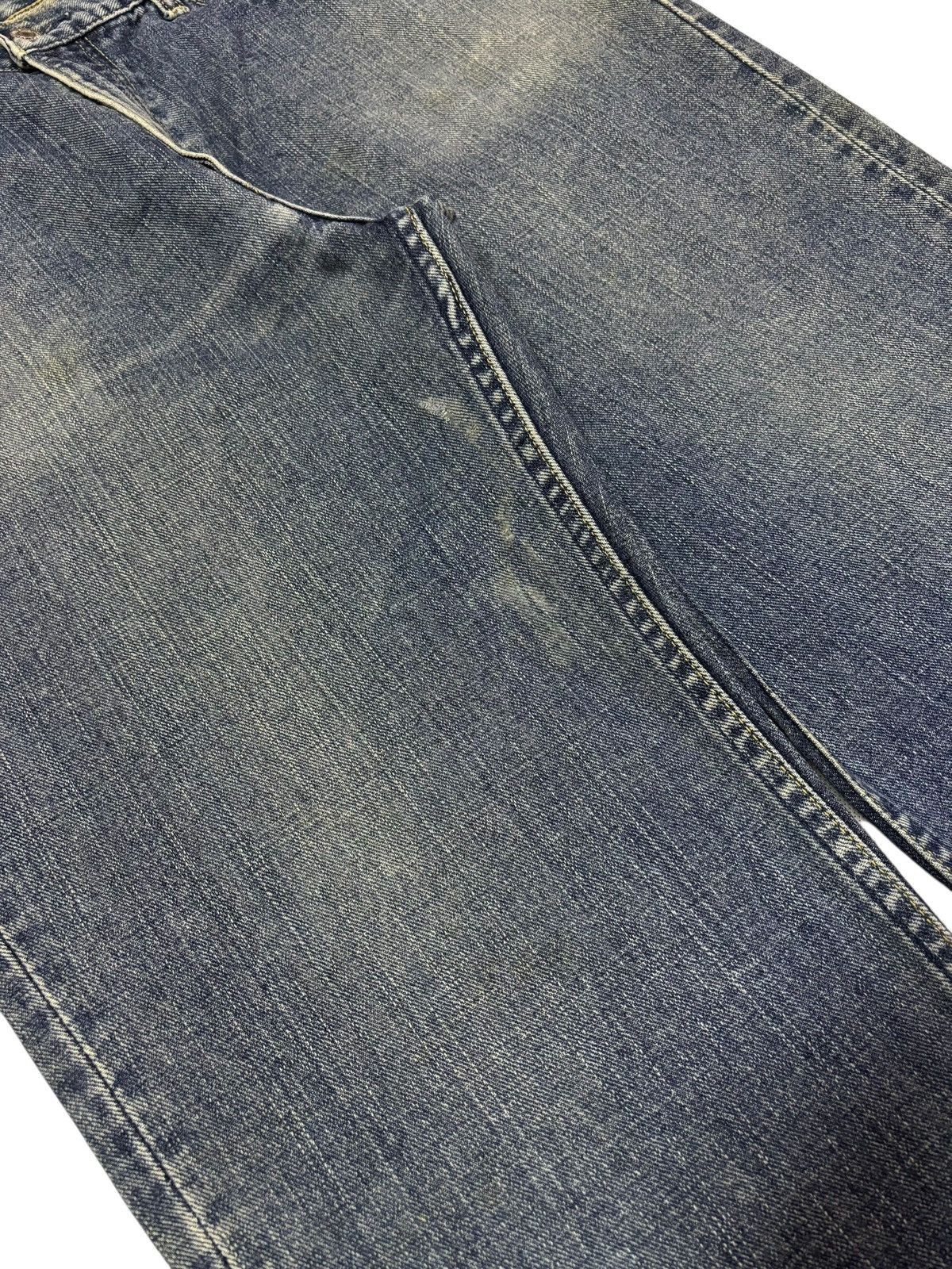 Levi's Vtg 90s Levis 533 Distressed Jeans Size US 34 / EU 50 - 3 Thumbnail