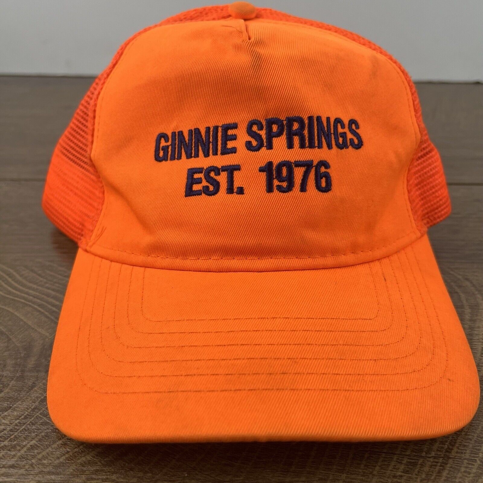 Other Ginnie Springs 1976 Hat Snapback Hat Orange Adjustable Hat A Size ONE SIZE - 6 Thumbnail